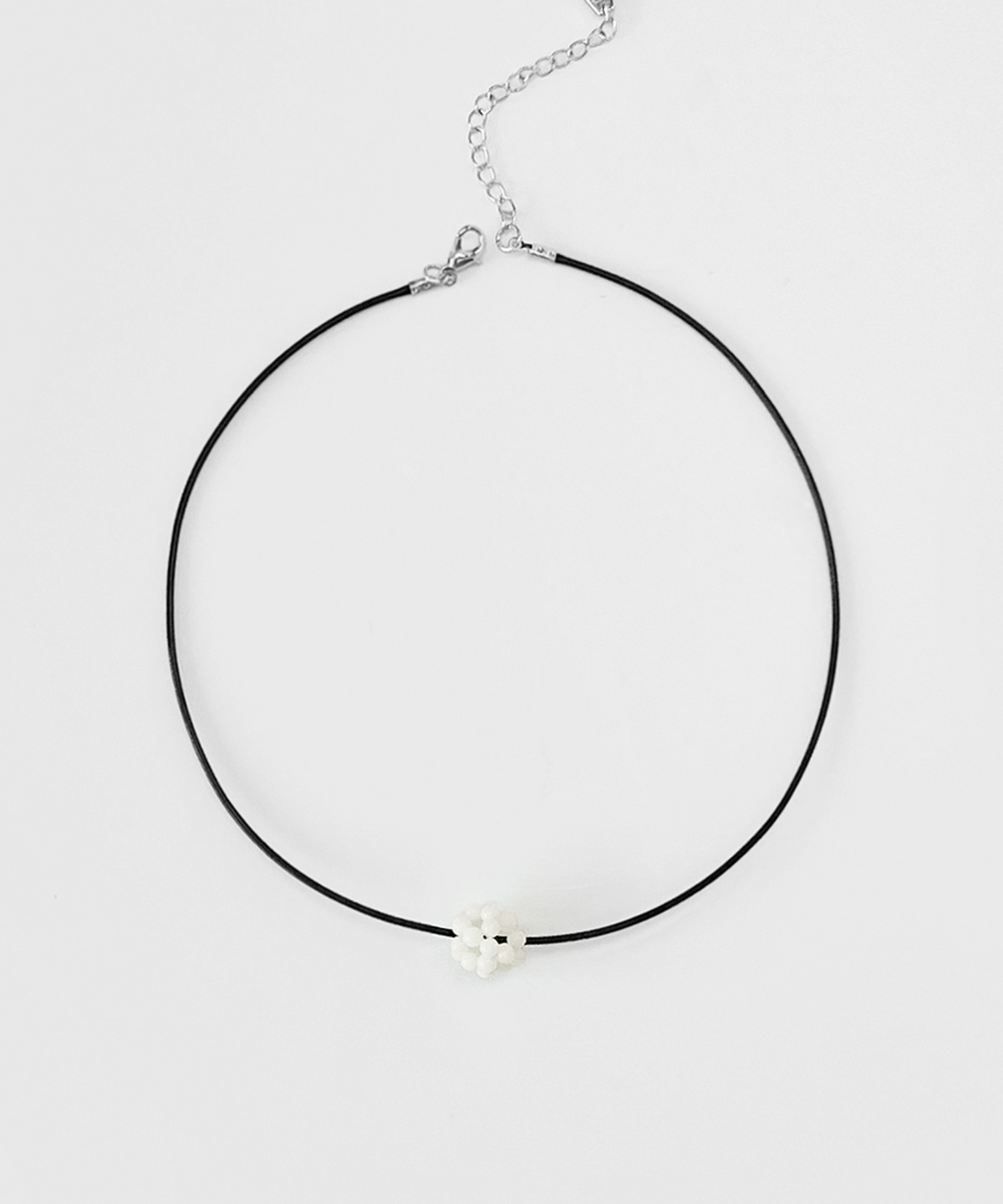 판타스틱 플래닛(FANTASTIC PLANET) coral white ball string necklace (2colors)