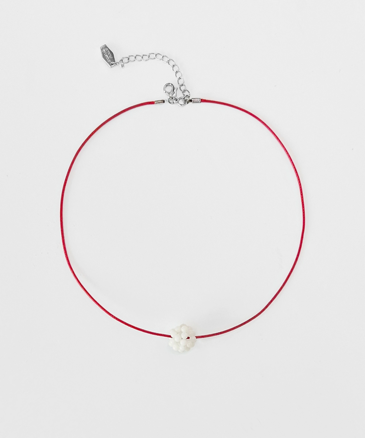 판타스틱 플래닛(FANTASTIC PLANET) coral white ball string necklace (2colors)