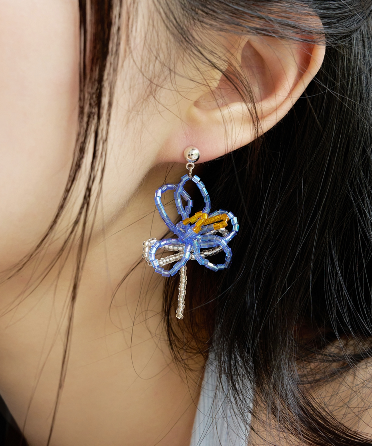 판타스틱 플래닛(FANTASTIC PLANET) wild flower beads earrings (3colors)