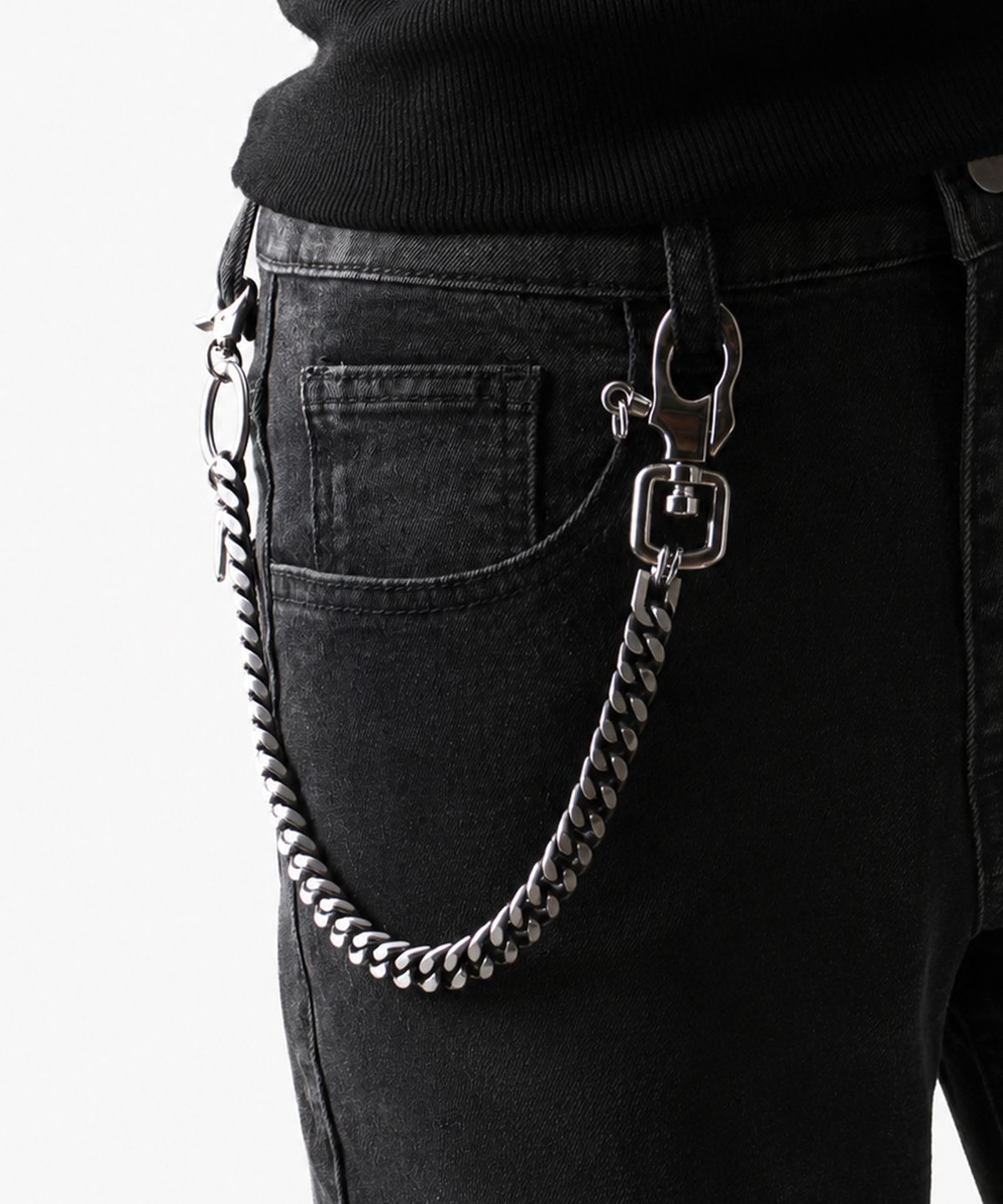 노이르비(NOIRVY) NC-407 미니멀 체인 스트랩 키링 숏체인