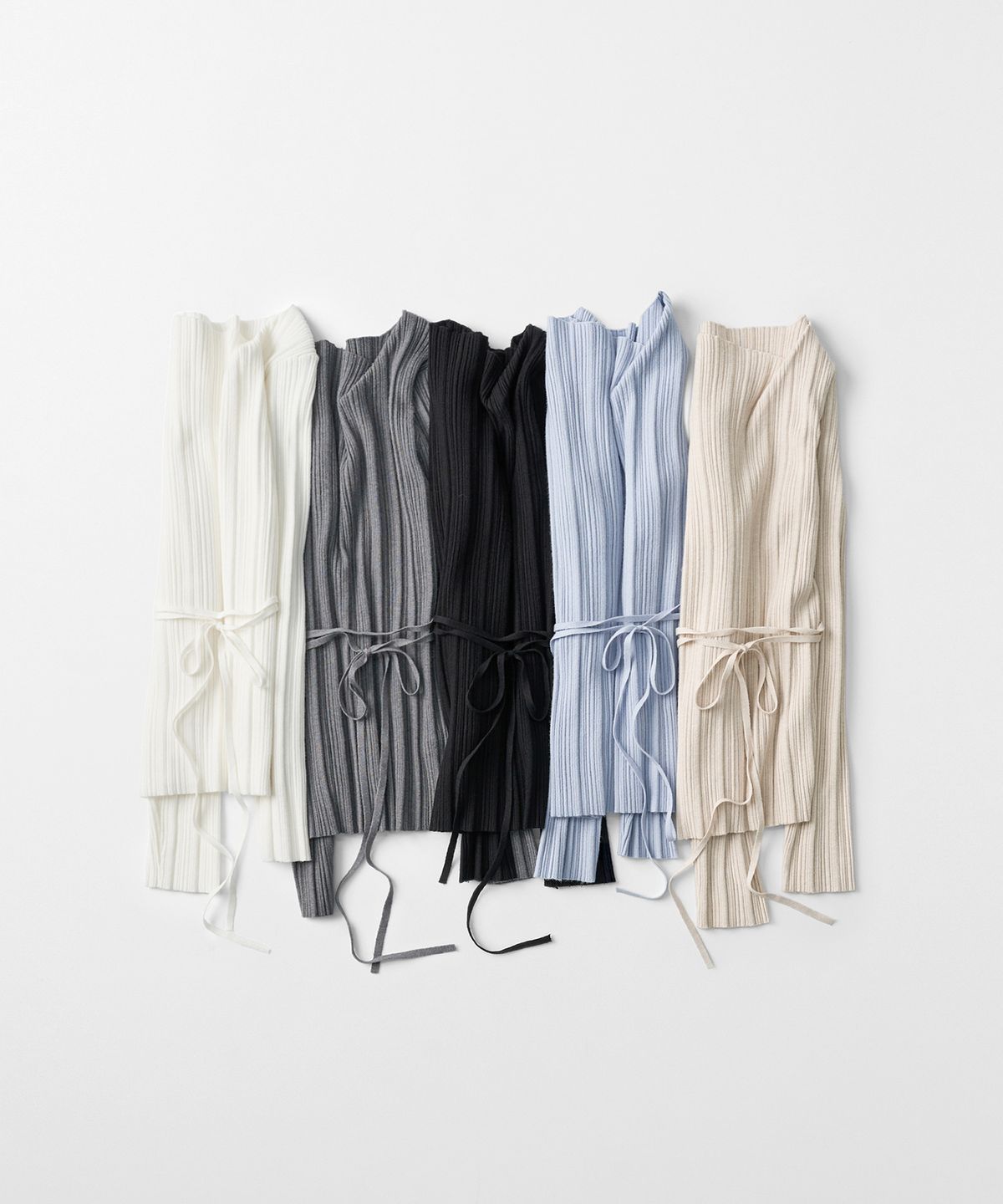 몽돌(MONGDOL) 드레이프 넥 골지 니트 탑 MDKT113_5 Colors