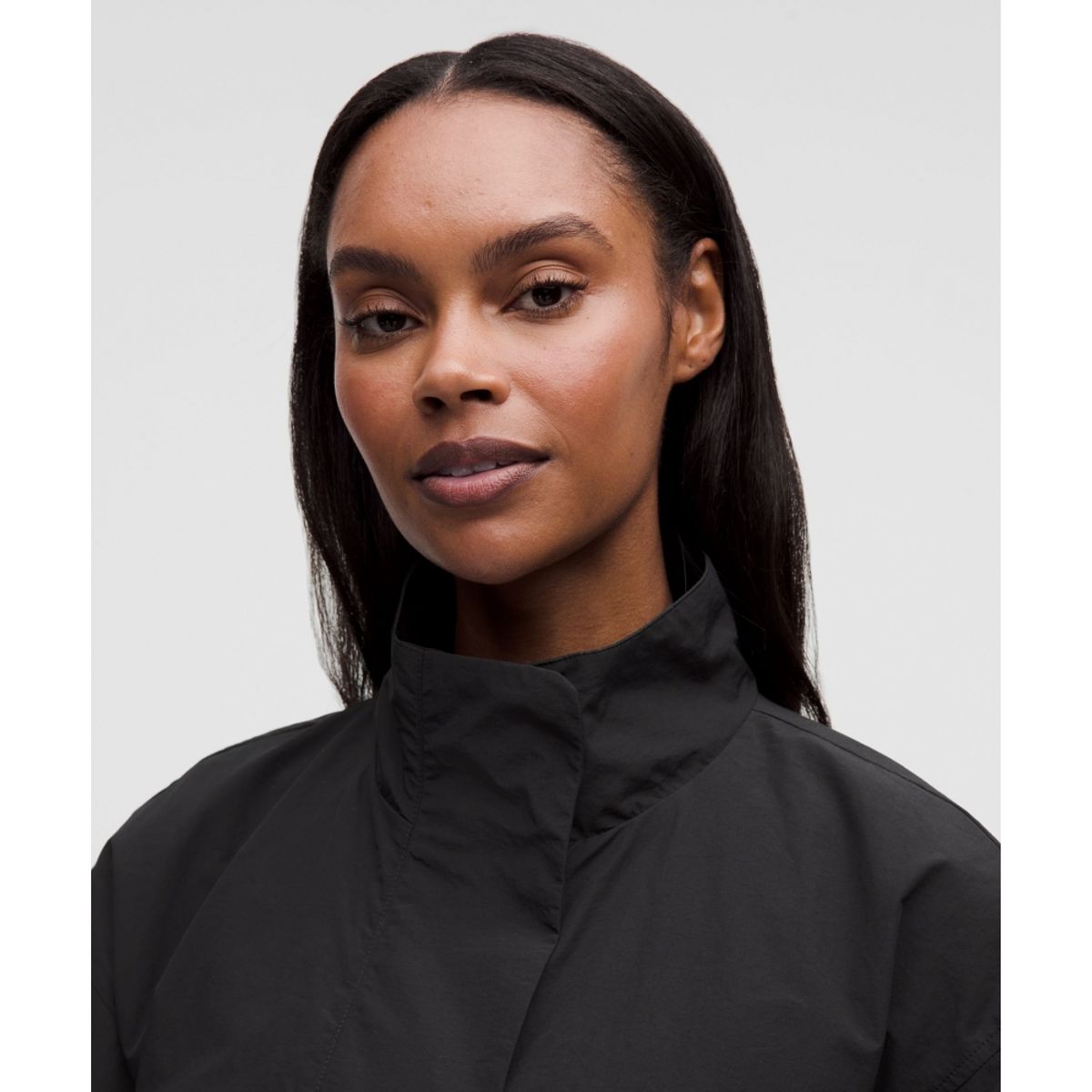 룰루레몬(LULULEMON) 오버사이즈드 신치 헴 리버서블 재킷  BLK BLK