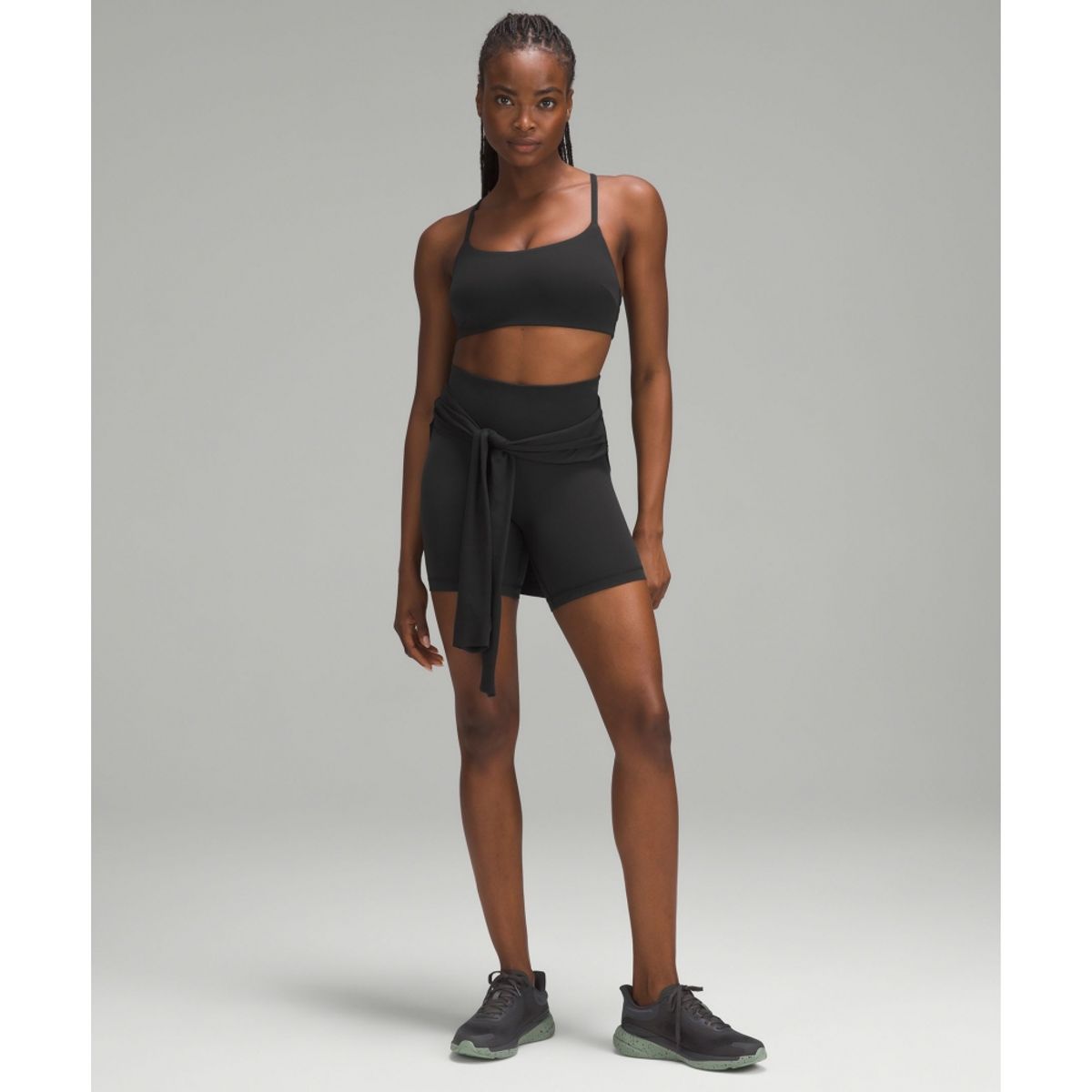 룰루레몬(LULULEMON) 원더 트레인 스트래피 레이서 브라 *라이트 서포트, C D컵  BLK