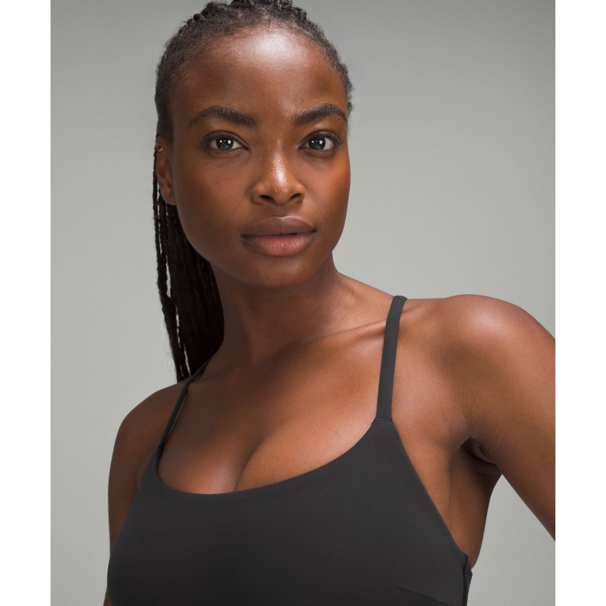 룰루레몬(LULULEMON) 원더 트레인 스트래피 레이서 브라 *라이트 서포트, C D컵  BLK