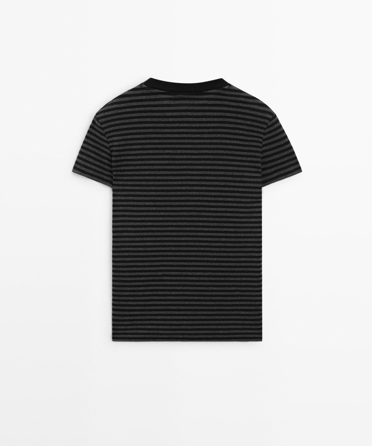 마시모두띠(MASSIMO DUTTI) 립 스트라이프 반팔 티셔츠