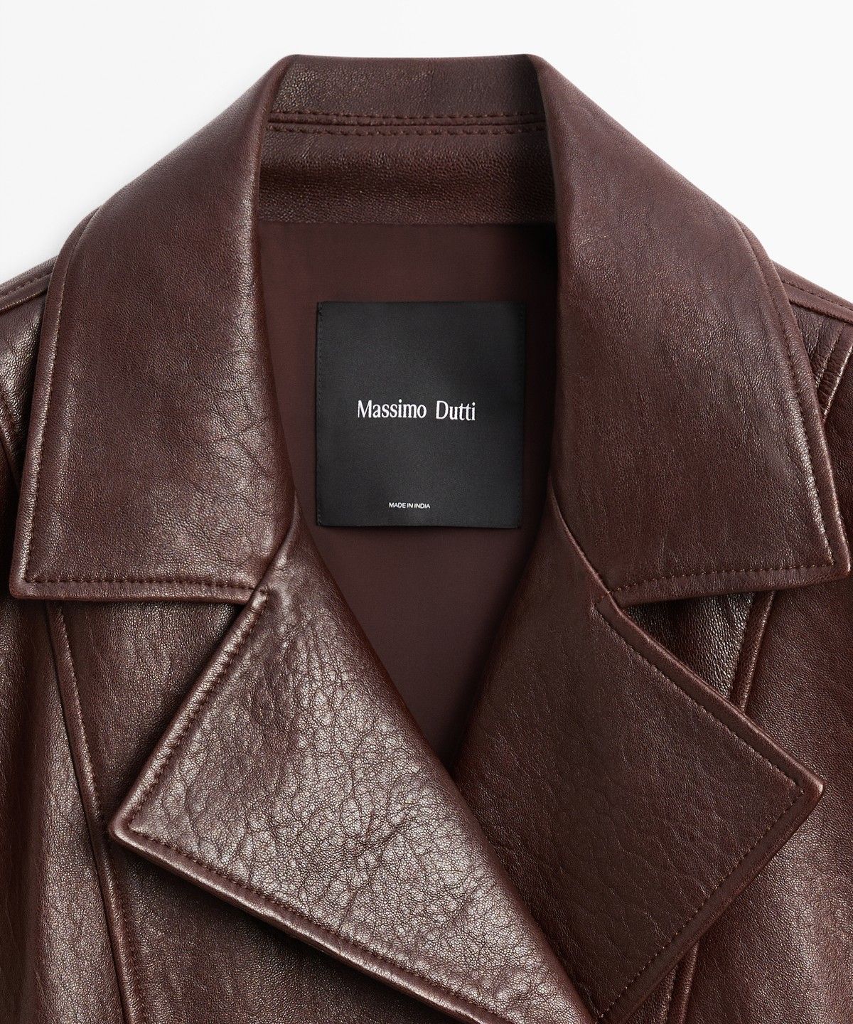 마시모두띠(MASSIMO DUTTI) 나파 가죽 봄버 자켓