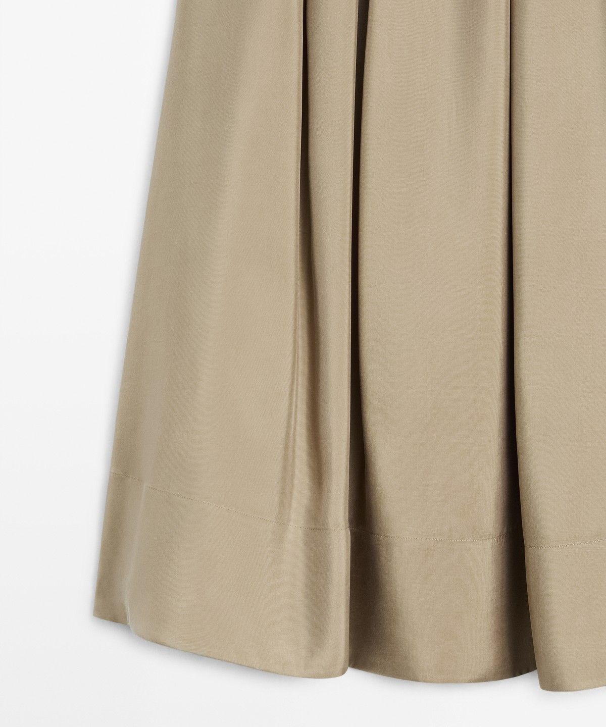 마시모두띠(MASSIMO DUTTI) 플루이드 엘라스틱 미디 스커트