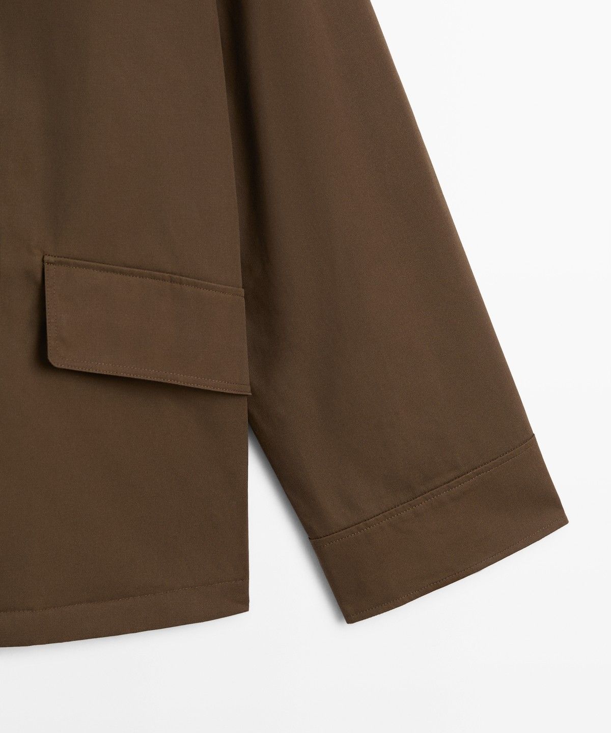 마시모두띠(MASSIMO DUTTI) 왁스 코팅 터틀넥 코듀로이 자켓
