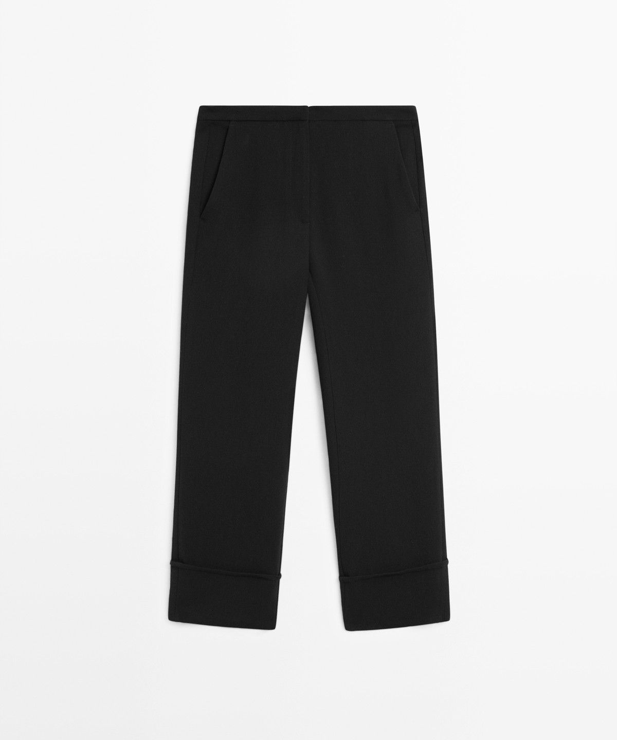 마시모두띠(MASSIMO DUTTI) 턴업 디테일 카프리 팬츠