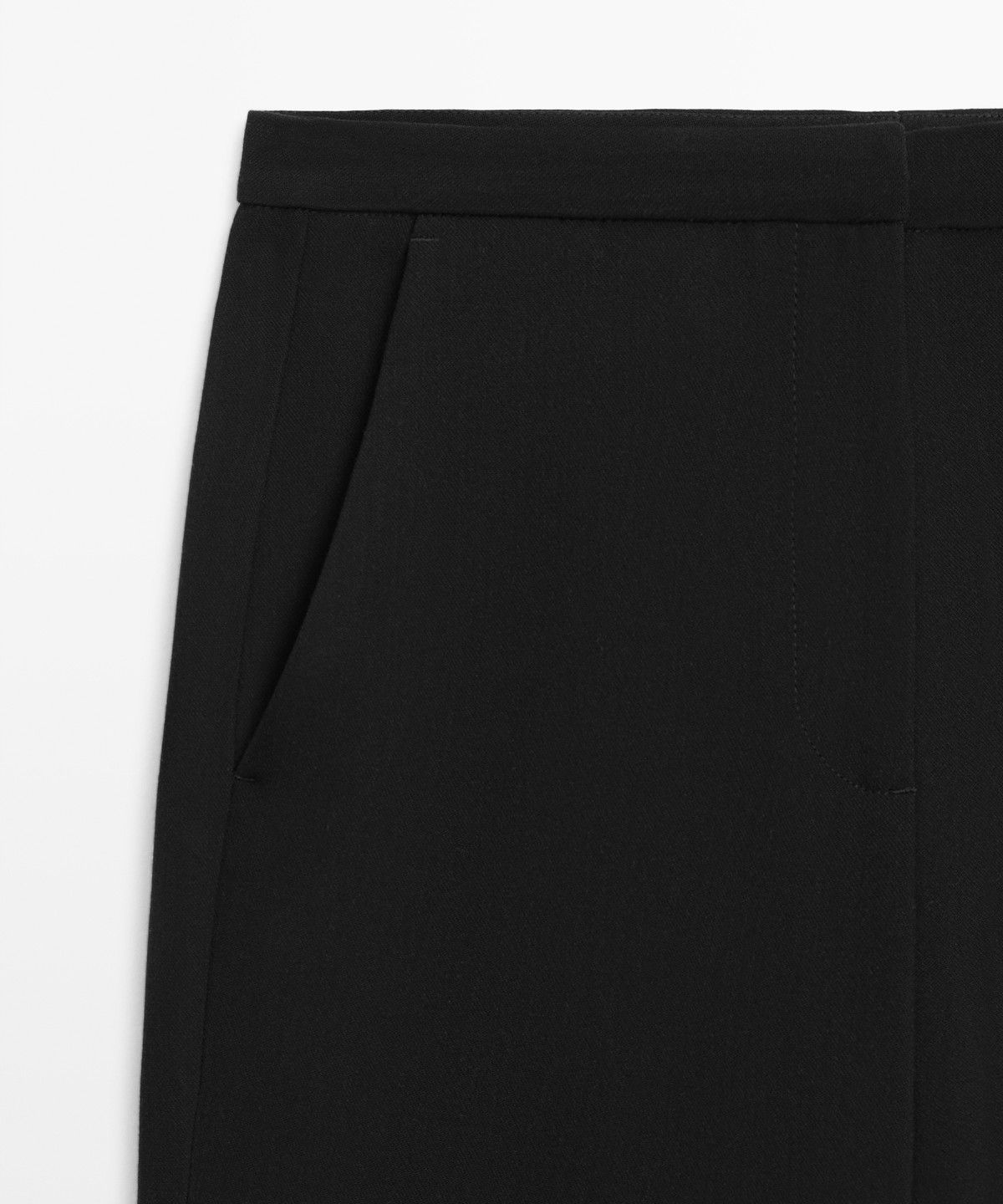 마시모두띠(MASSIMO DUTTI) 턴업 디테일 카프리 팬츠