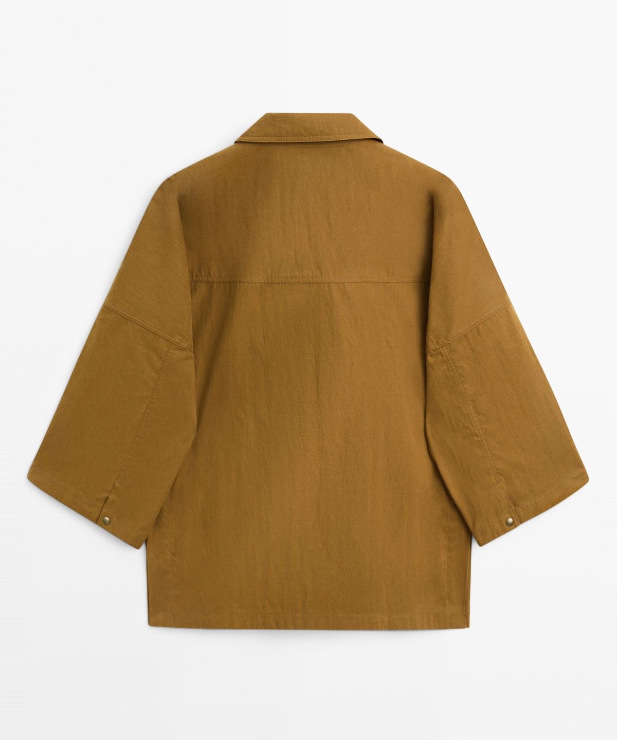 마시모두띠(MASSIMO DUTTI) 버튼 탭 칼라 케이프 자켓
