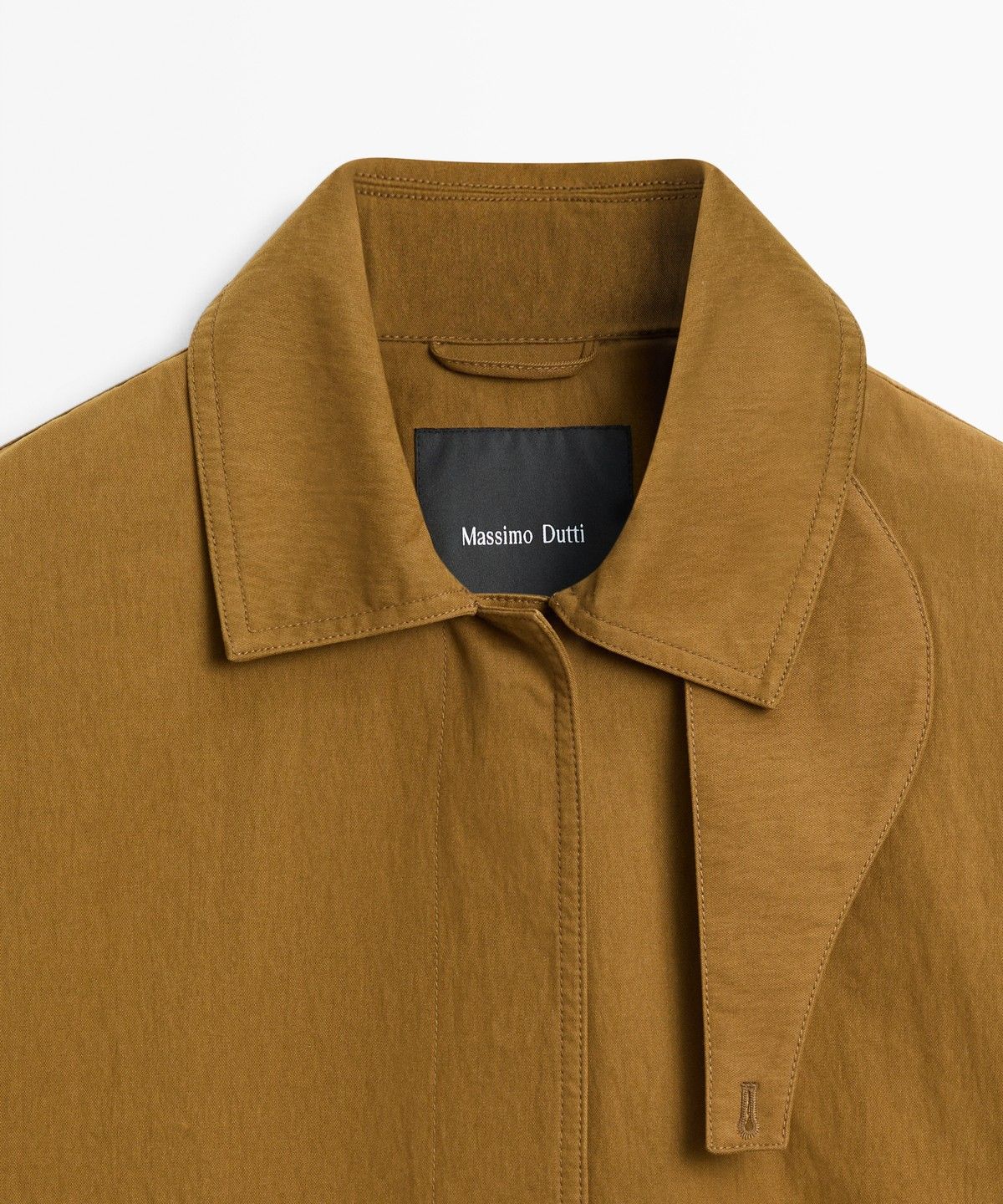 마시모두띠(MASSIMO DUTTI) 버튼 탭 칼라 케이프 자켓