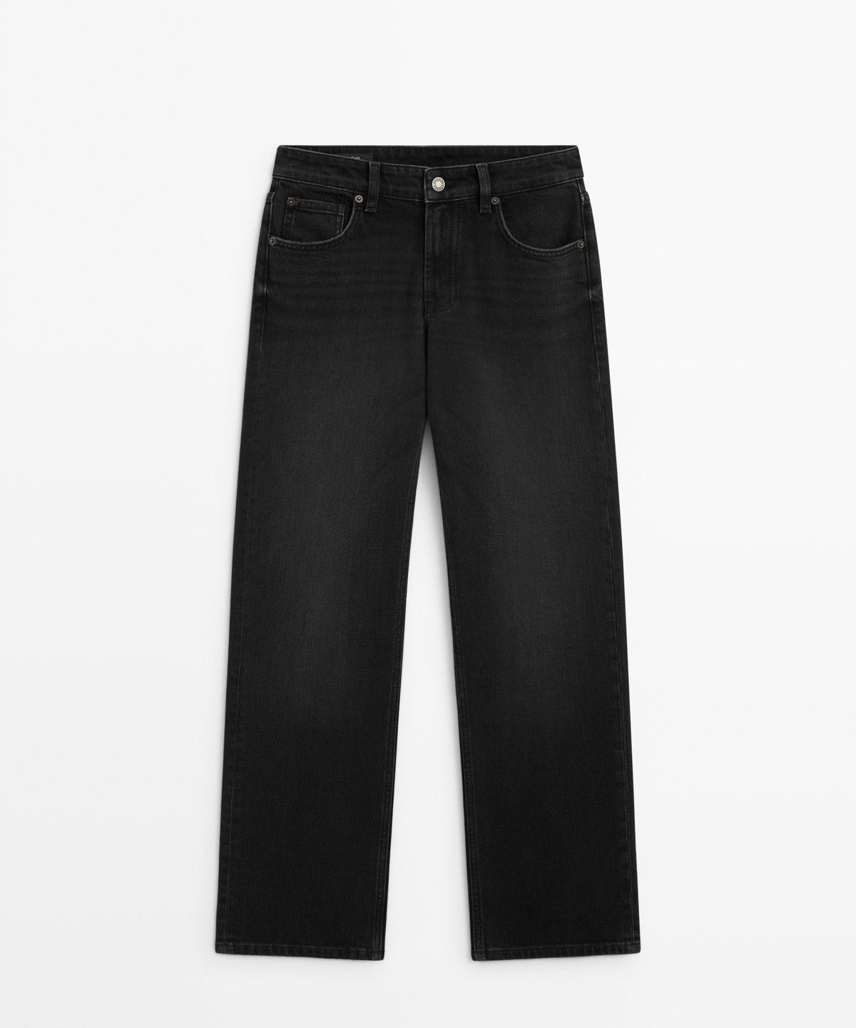 마시모두띠(MASSIMO DUTTI) 하이라이즈 크롭 스트레이트 핏 진