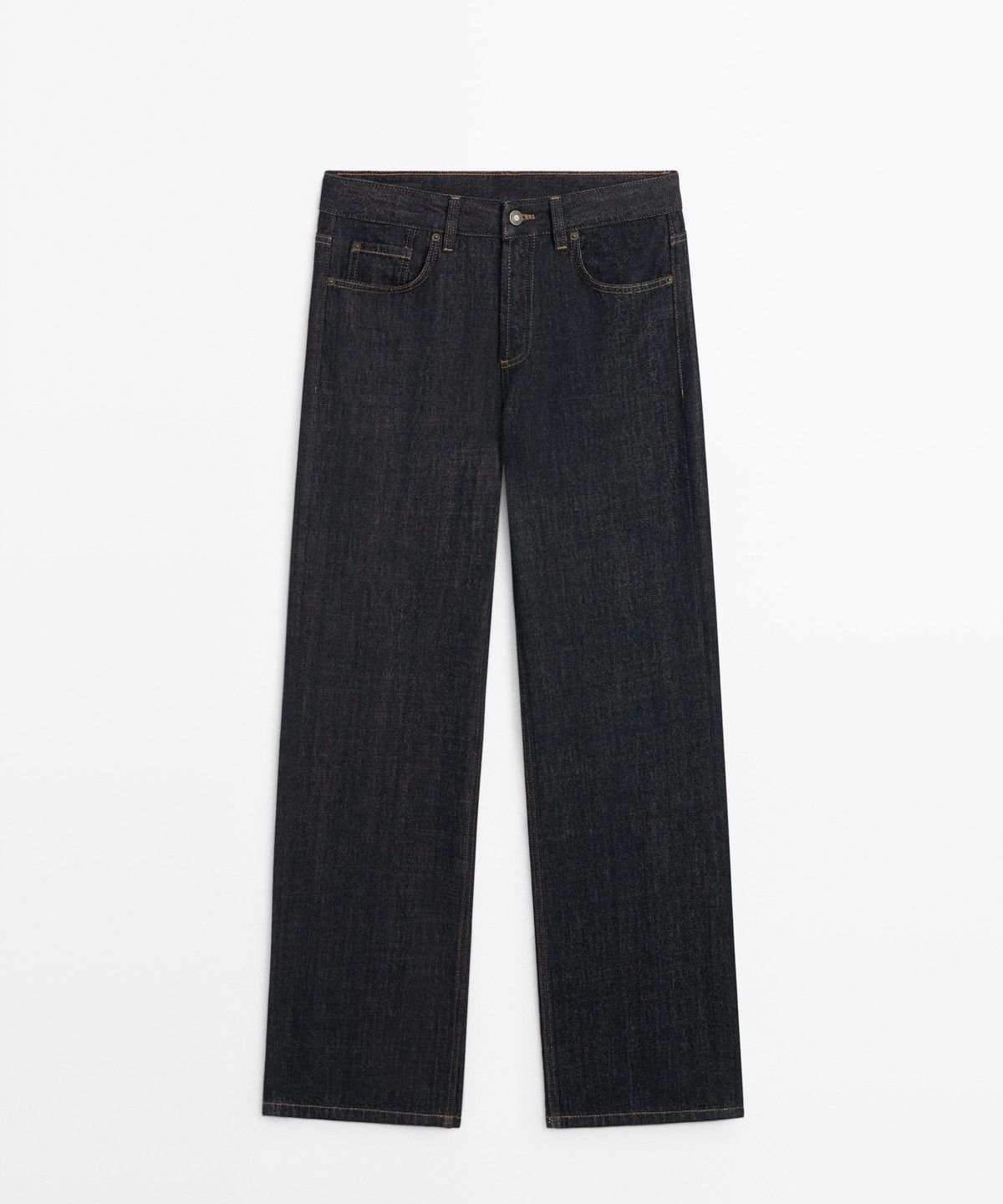 마시모두띠(MASSIMO DUTTI) 미드라이즈 와이드 레그 진