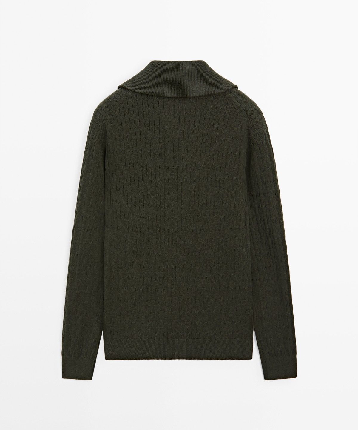 마시모두띠(MASSIMO DUTTI) 지퍼 디테일 터틀넥 니트 스웨터