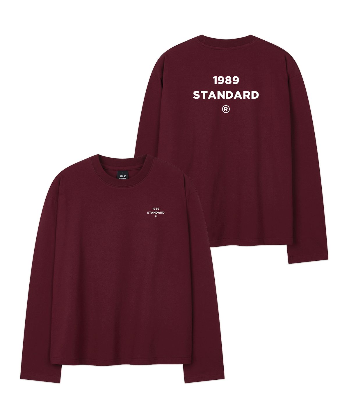 1989스탠다드(1989STANDARD) BACK CENTER 크롭 롱 슬리브(SKLSTD-0229)