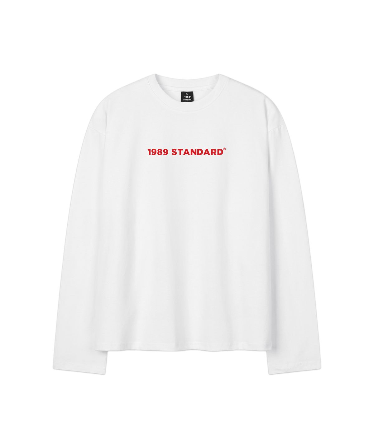 1989스탠다드(1989STANDARD) BASIC LOGO 크롭 롱 슬리브 (SKLSTD-0006)