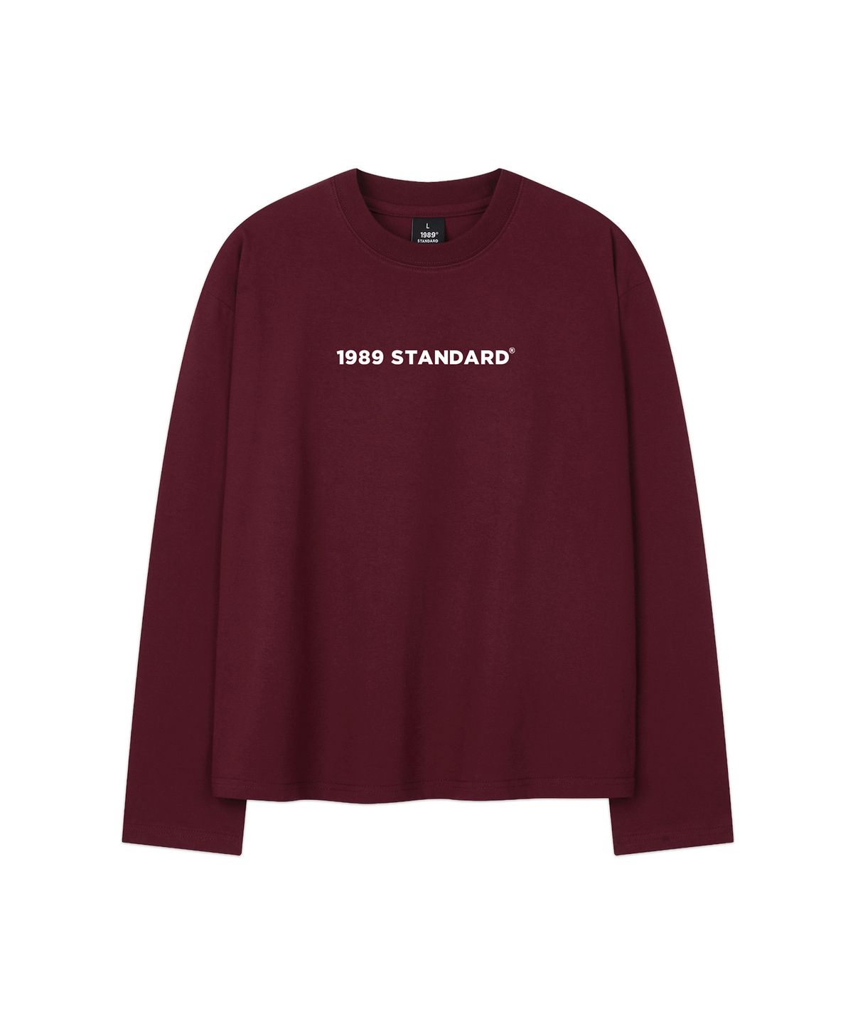 1989스탠다드(1989STANDARD) BASIC LOGO 크롭 롱 슬리브 (SKLSTD-0006)