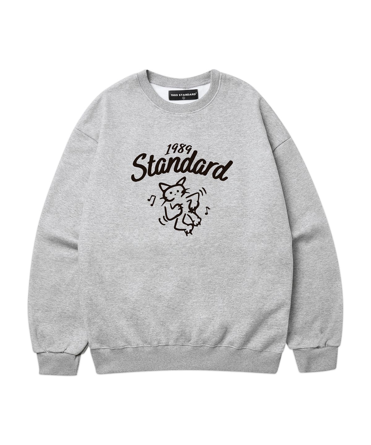 1989스탠다드(1989STANDARD) HAPPY CAT 맨투맨 (STMSTD-0267)