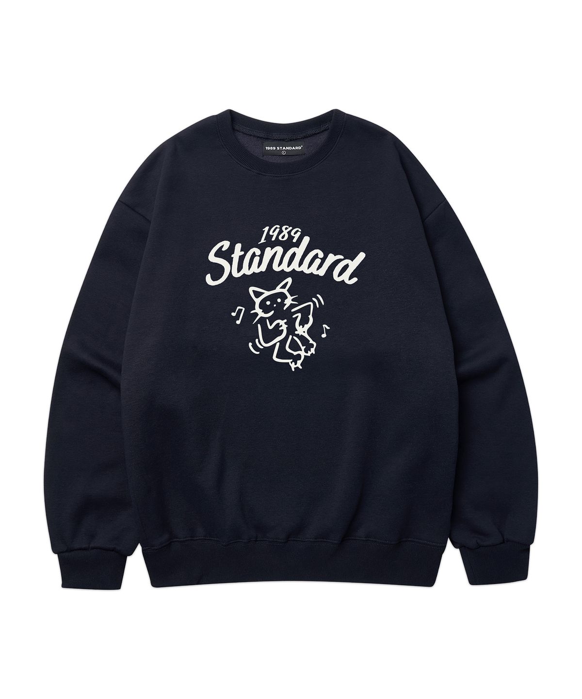 1989스탠다드(1989STANDARD) HAPPY CAT 맨투맨 (STMSTD-0267)