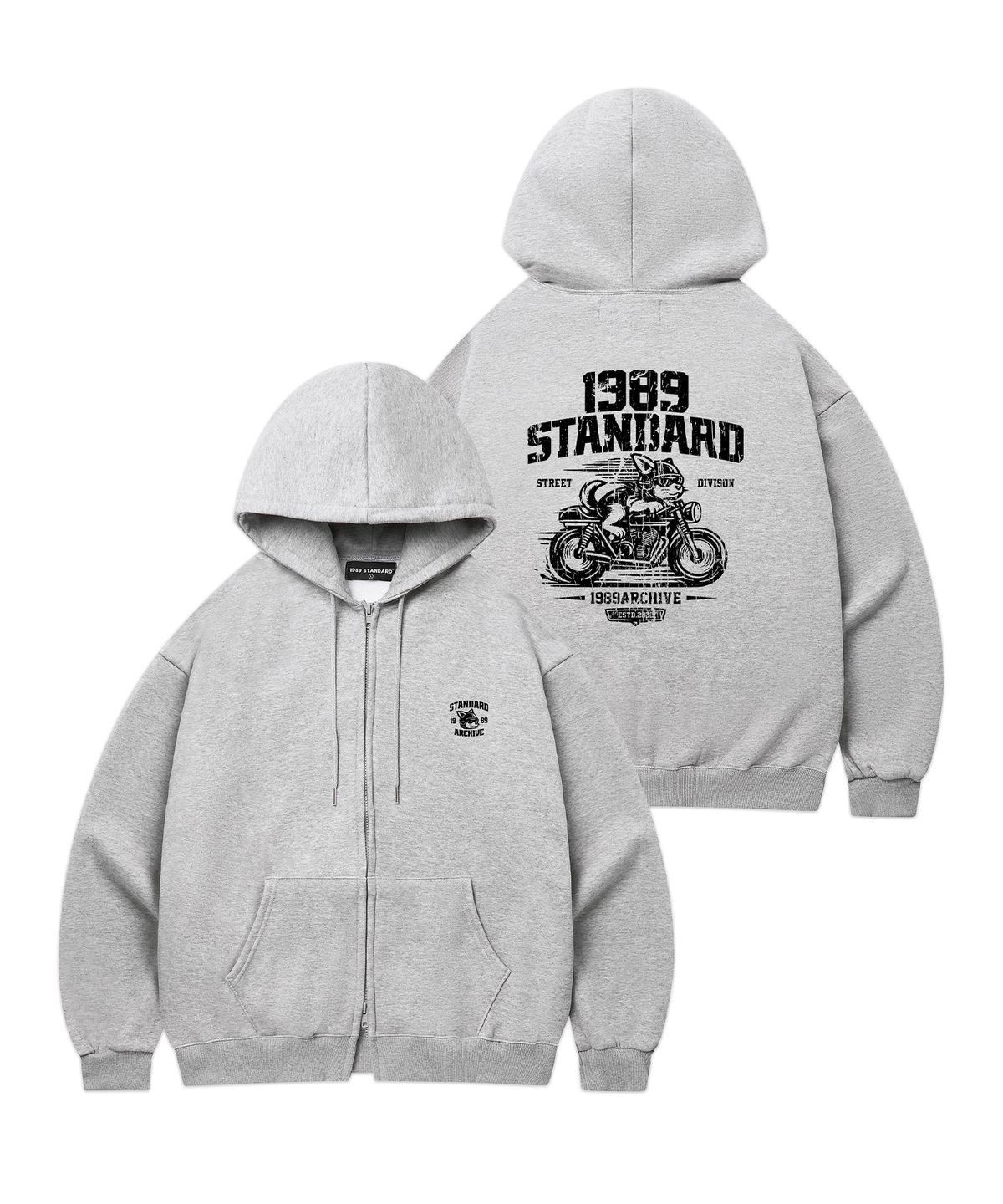 1989스탠다드(1989STANDARD) RIDING DOG 1989 후드 집업 (STJSTD-0261)