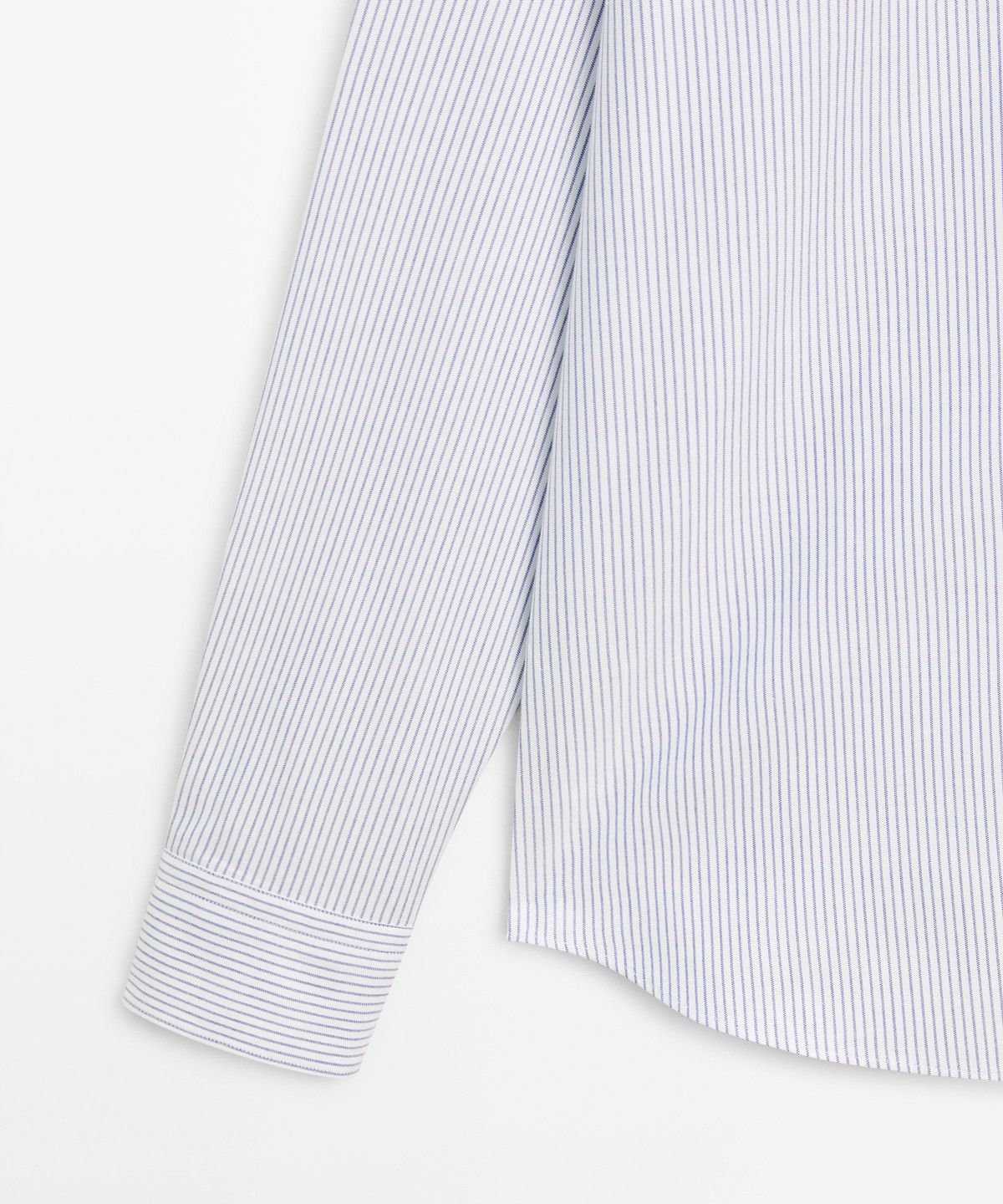마시모두띠(MASSIMO DUTTI) 레귤러 핏 스트라이프 코튼 옥스퍼드 셔츠