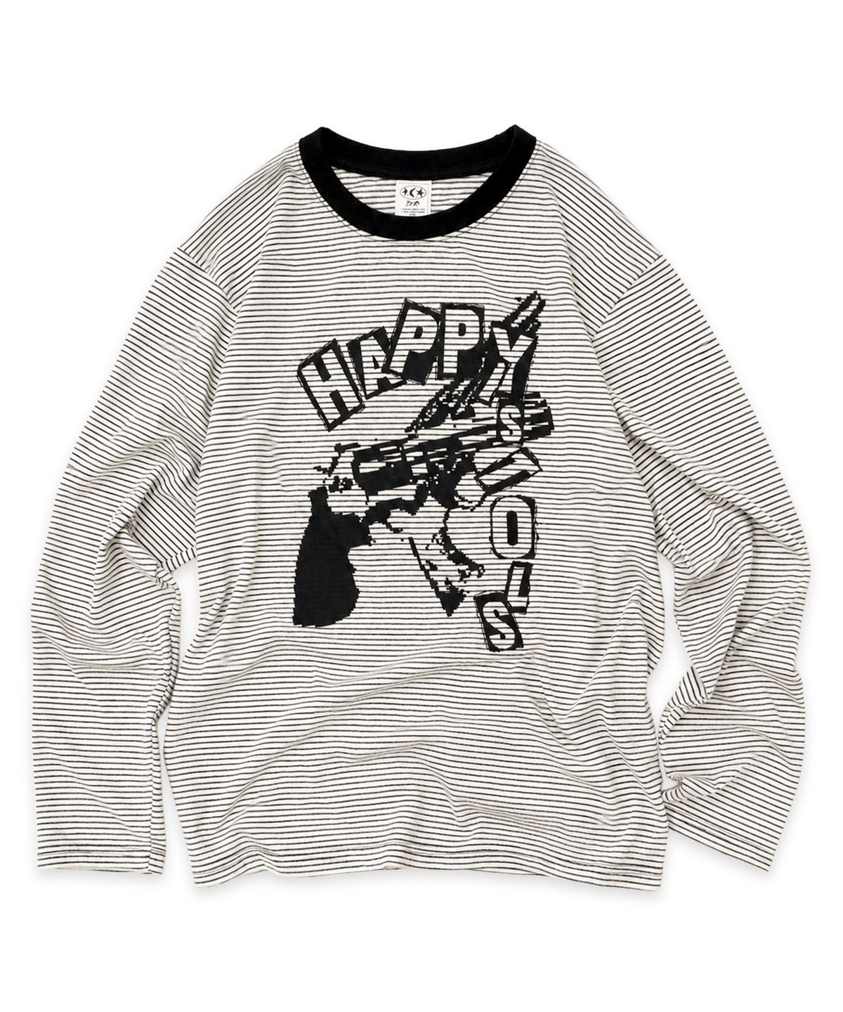 디파이클럽로버스(DEFYCLUBROBBERS) Happy Pistols 스트라이프 롱슬리브 아이보리