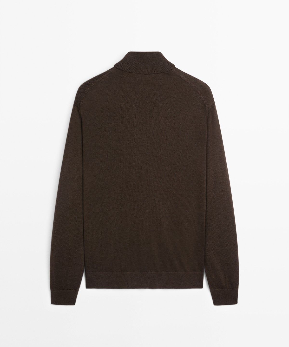 마시모두띠(MASSIMO DUTTI) 메리노 울 블렌드 모크넥 니트 스웨터