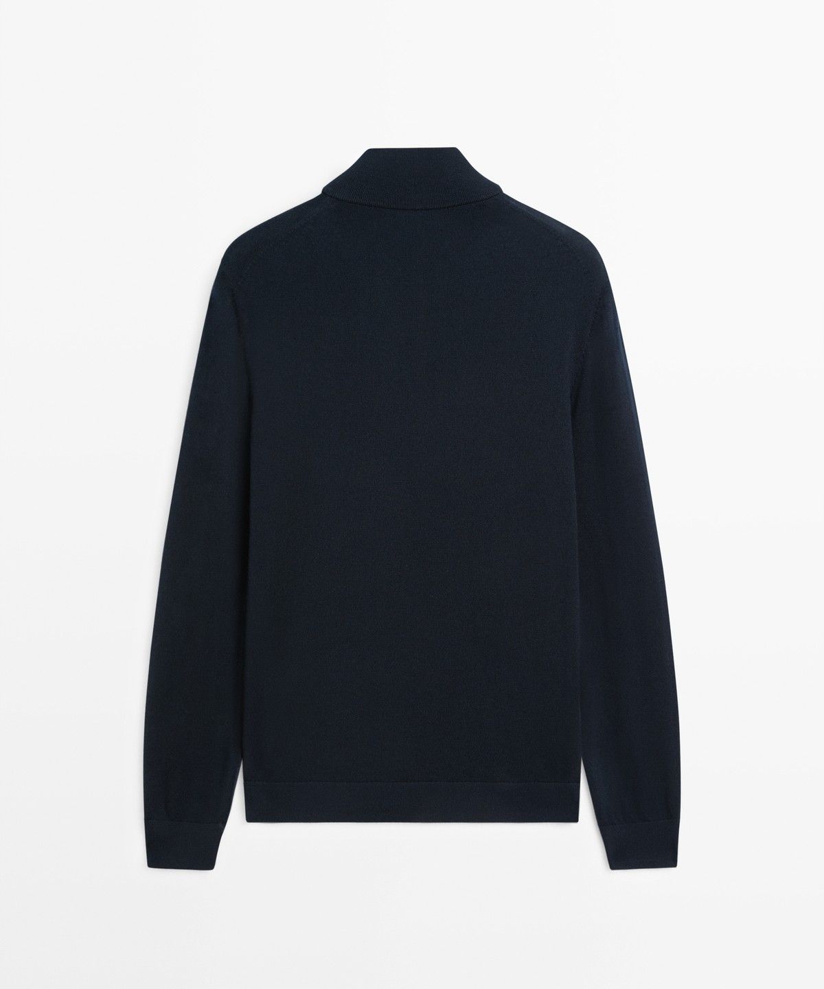 마시모두띠(MASSIMO DUTTI) 메리노 울 블렌드 모크넥 니트 스웨터