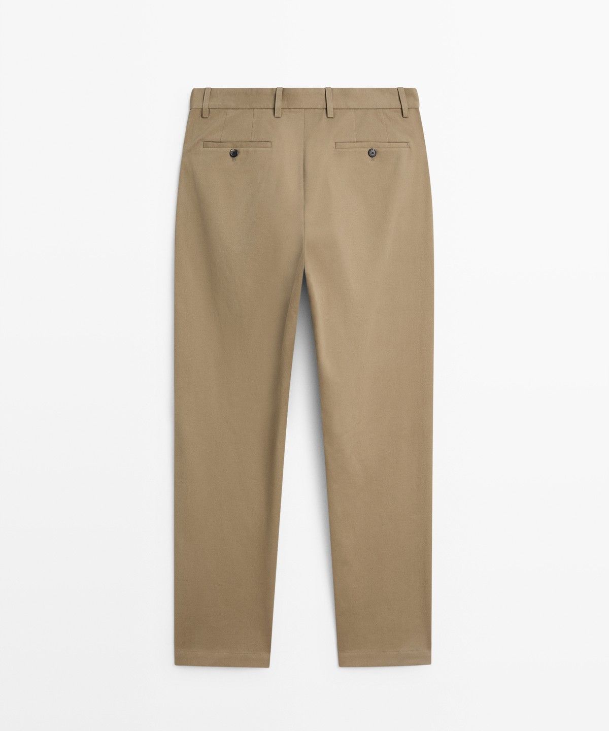 마시모두띠(MASSIMO DUTTI) 코튼 블렌드 스트레이트 핏 팬츠