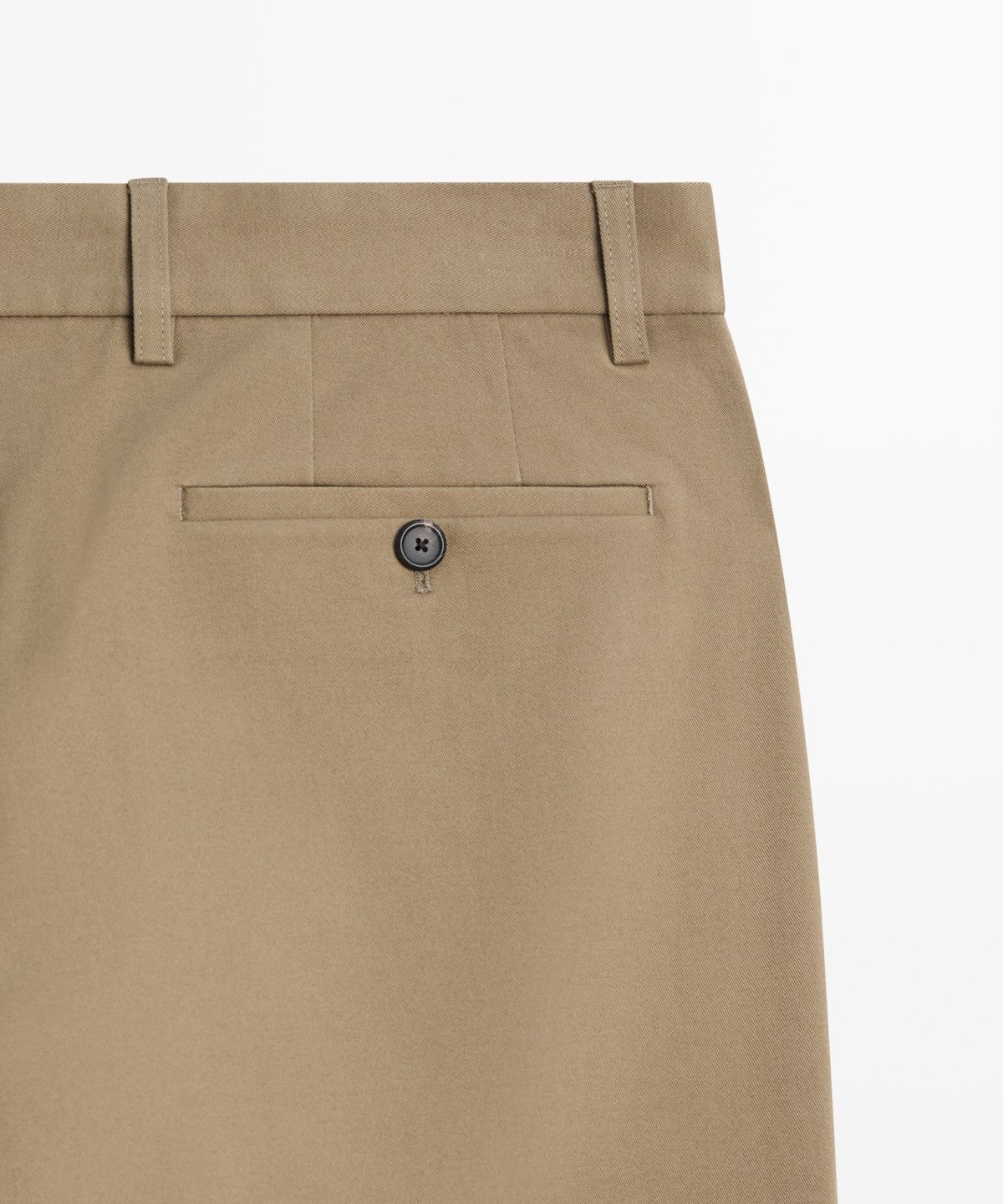 마시모두띠(MASSIMO DUTTI) 코튼 블렌드 스트레이트 핏 팬츠