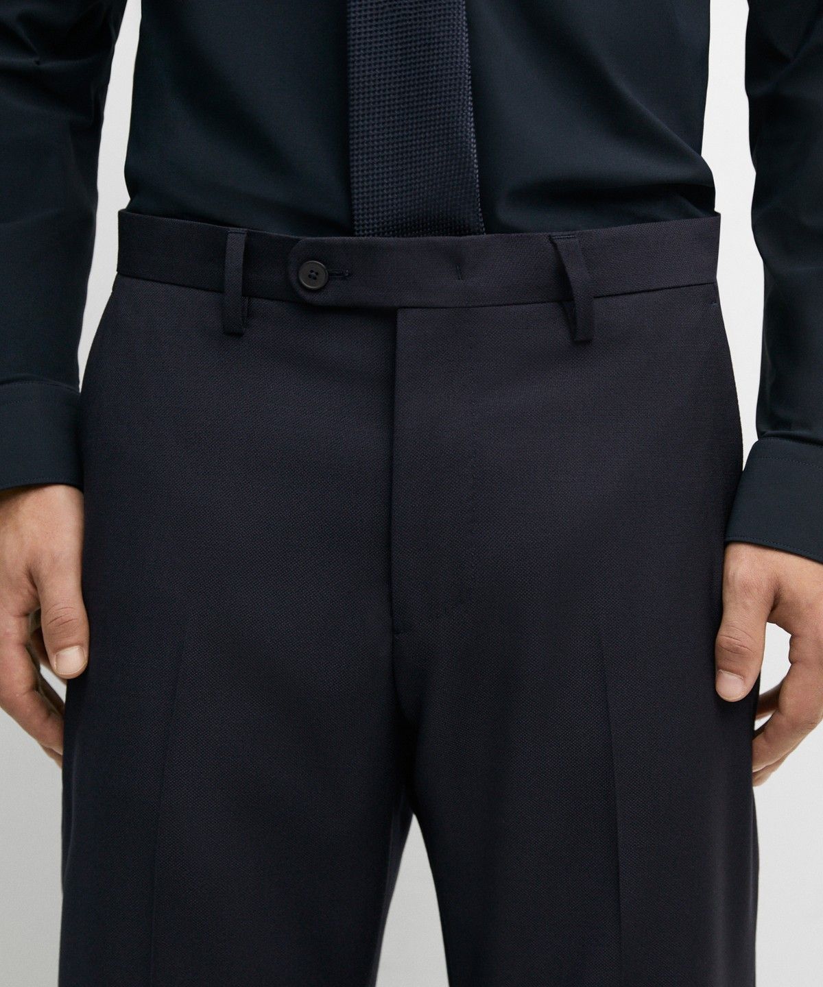 마시모두띠(MASSIMO DUTTI) 텍스처드 수트 팬츠