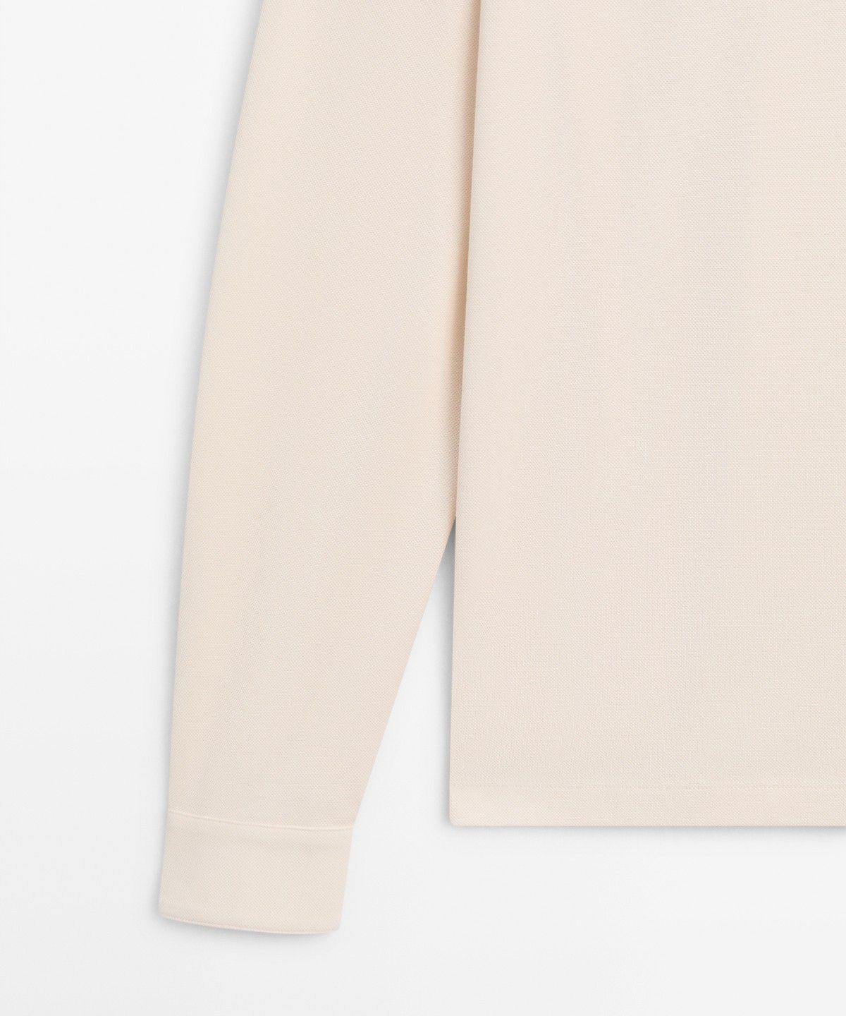 마시모두띠(MASSIMO DUTTI) 100% 코튼 마이크로 텍스처 니트 폴로셔츠