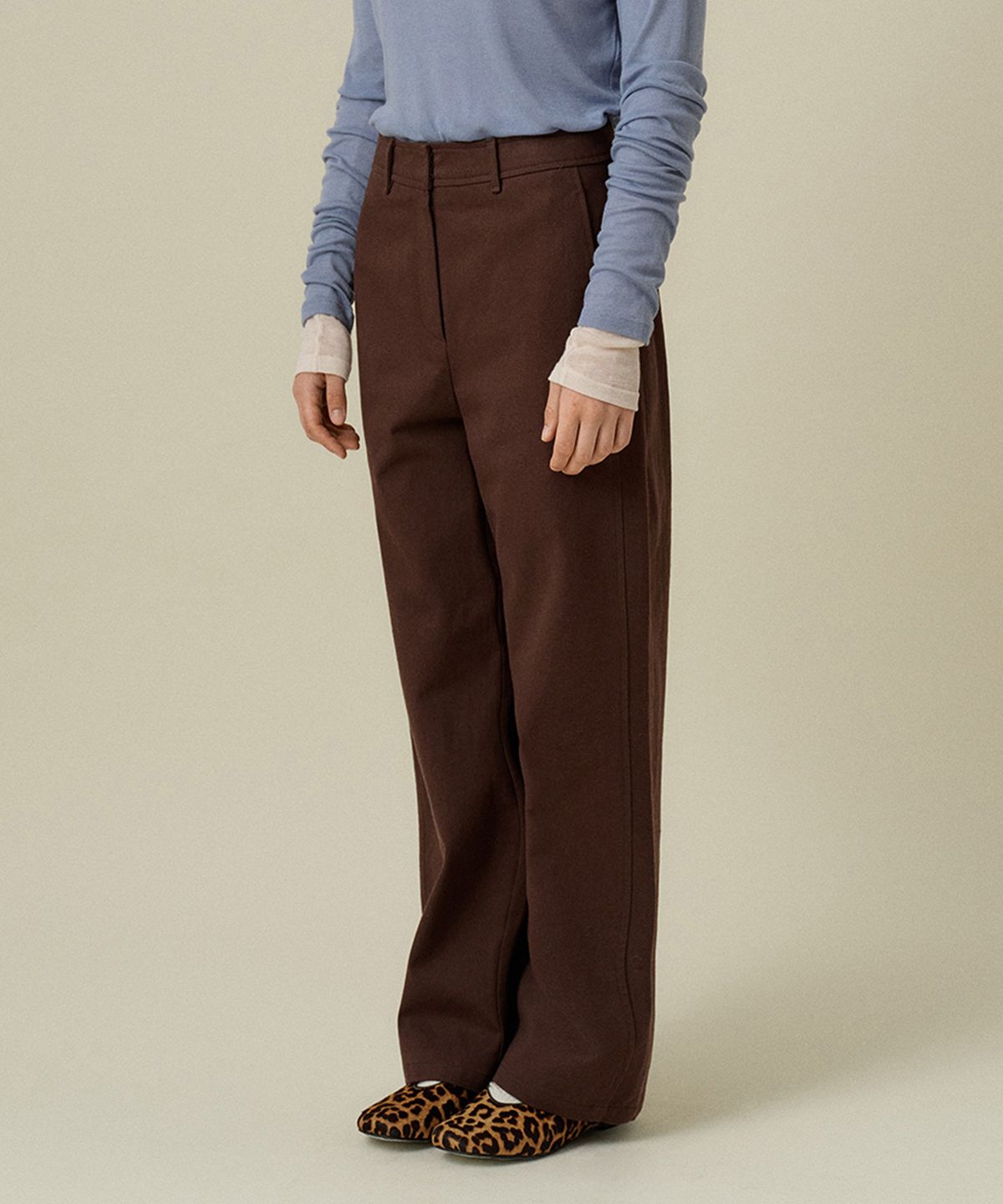망고매니플리즈(MANGO MANY PLEASE) RIO COTTON PANTS_BROWN