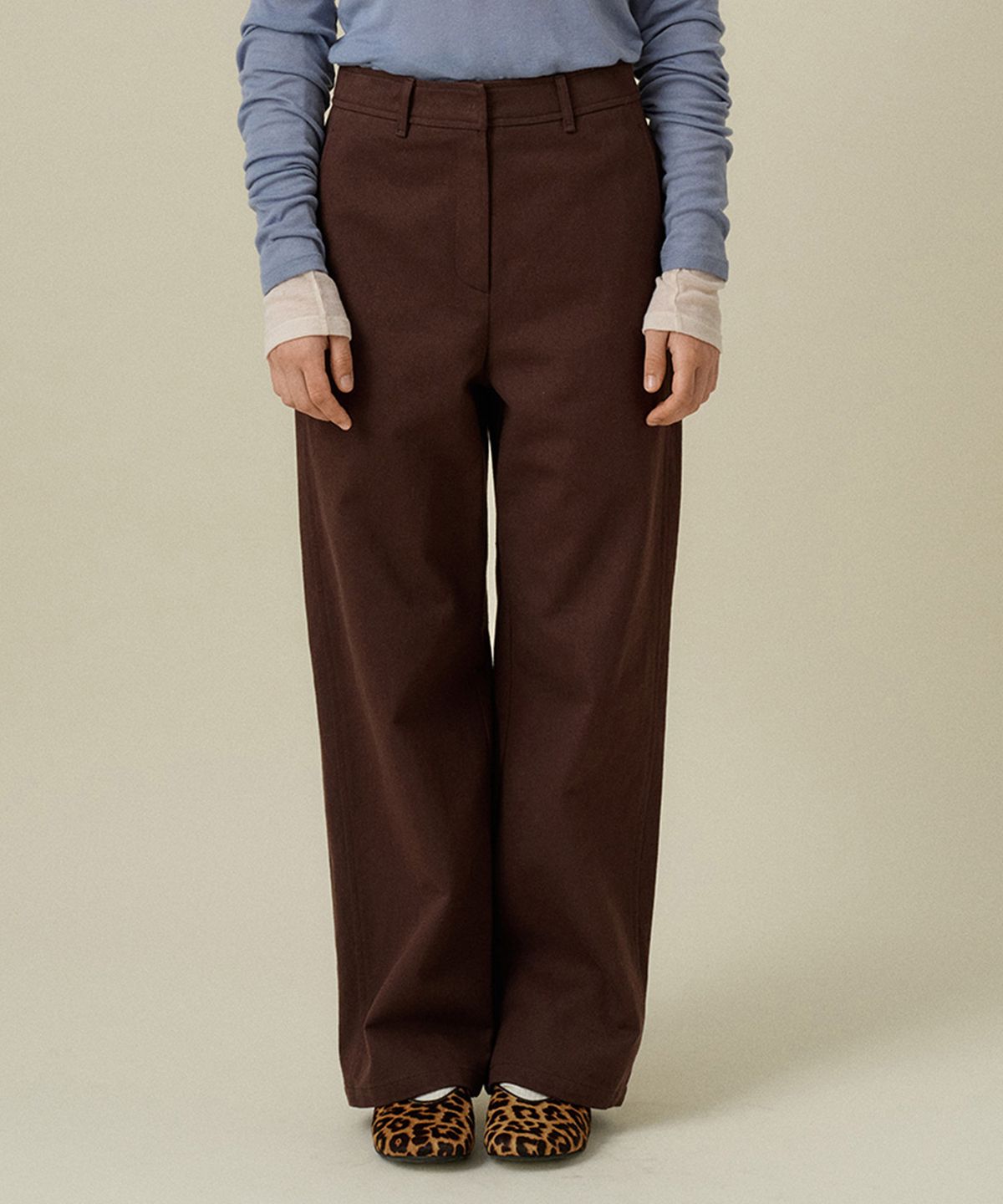 망고매니플리즈(MANGO MANY PLEASE) RIO COTTON PANTS_BROWN