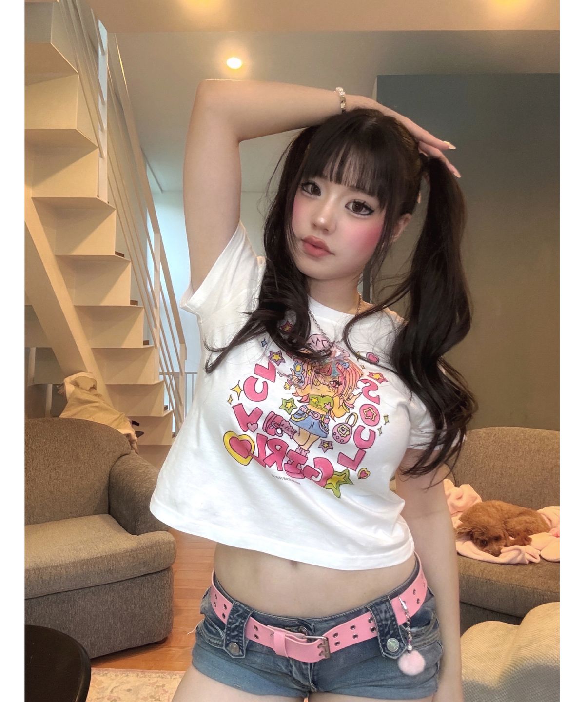 소울푸시캣(SOULPUSSSYCAT) SOULGIRL® T-shirts 우먼핏 No.13 (white)