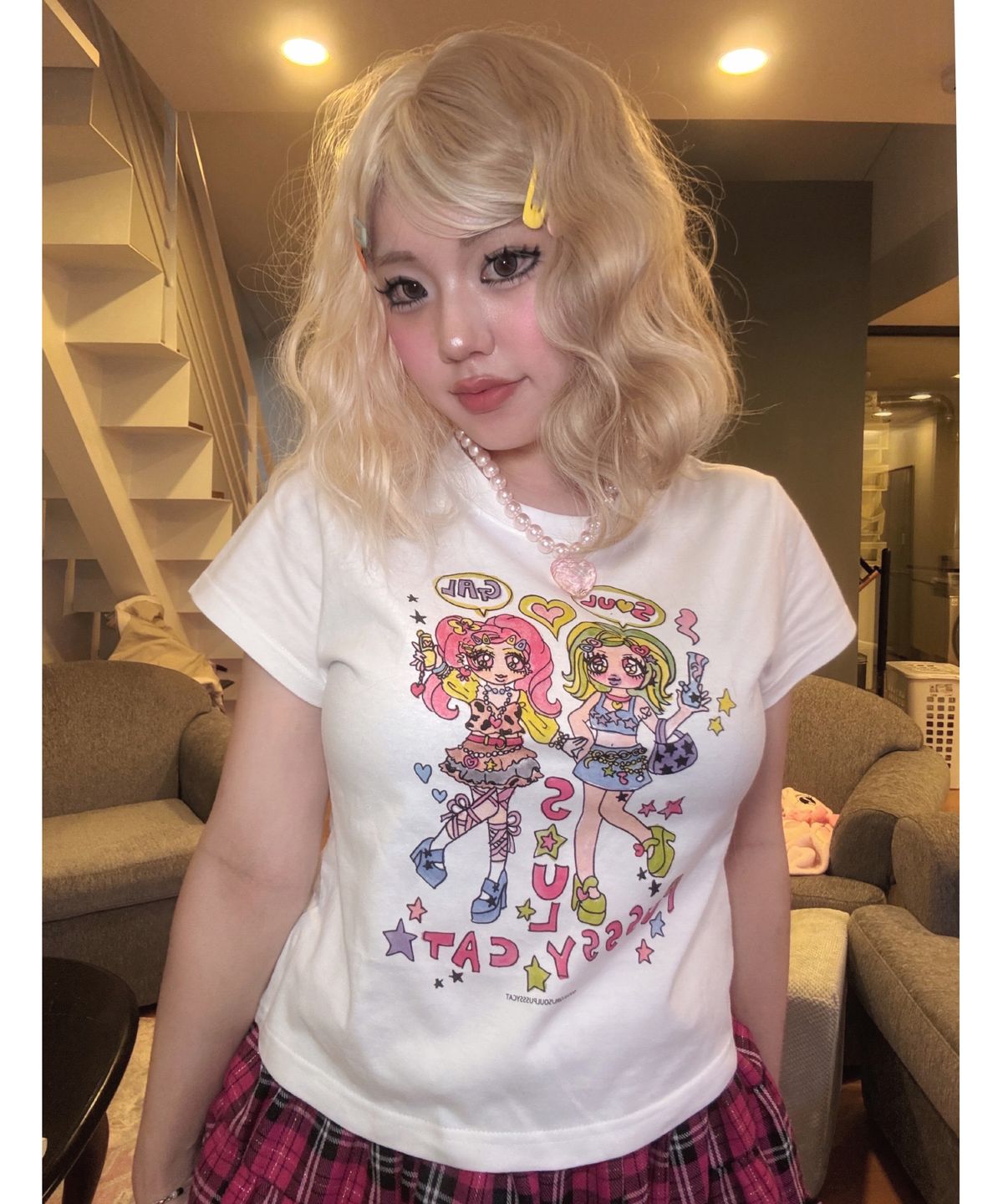 소울푸시캣(SOULPUSSSYCAT) SOULGIRL® T-shirts 우먼핏 No.15 (white)