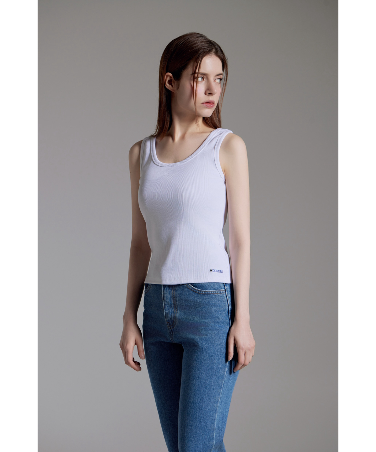 오드페리(ODDPERI) eyelet sleeveless White