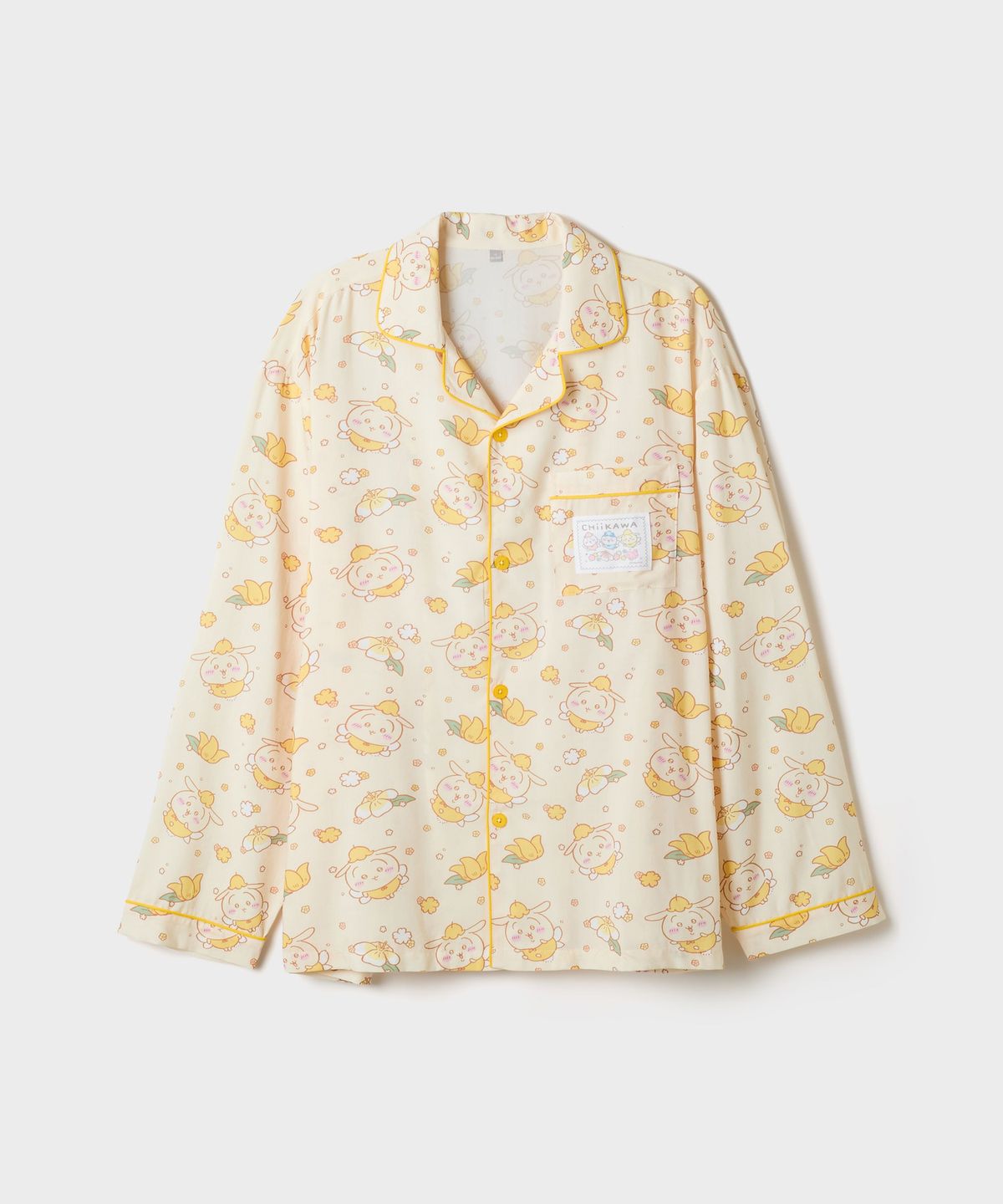 스파오(SPAO) [먼작귀] 긴팔 파자마(Yellow)_SPPPG49U05