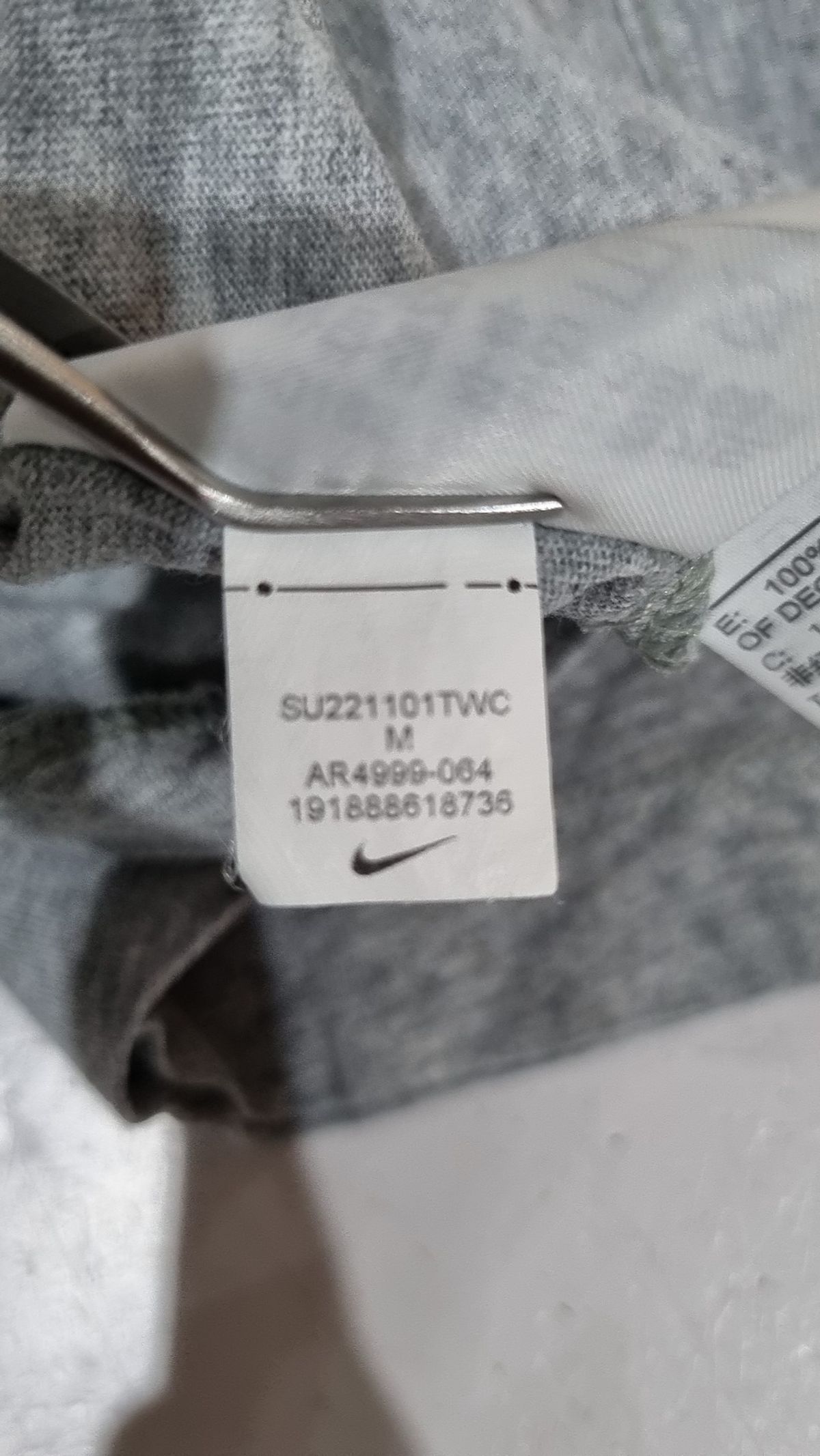 나이키(NIKE) 스포츠웨어 클럽 티셔츠 M - 다크 그레이 헤더:블랙 / AR4999-064 95