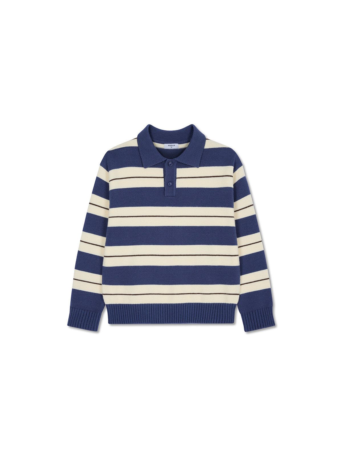 폴햄키즈(POLHAM KIDS) 공용 카라 스트라이프 풀오버_PKG4ER3030