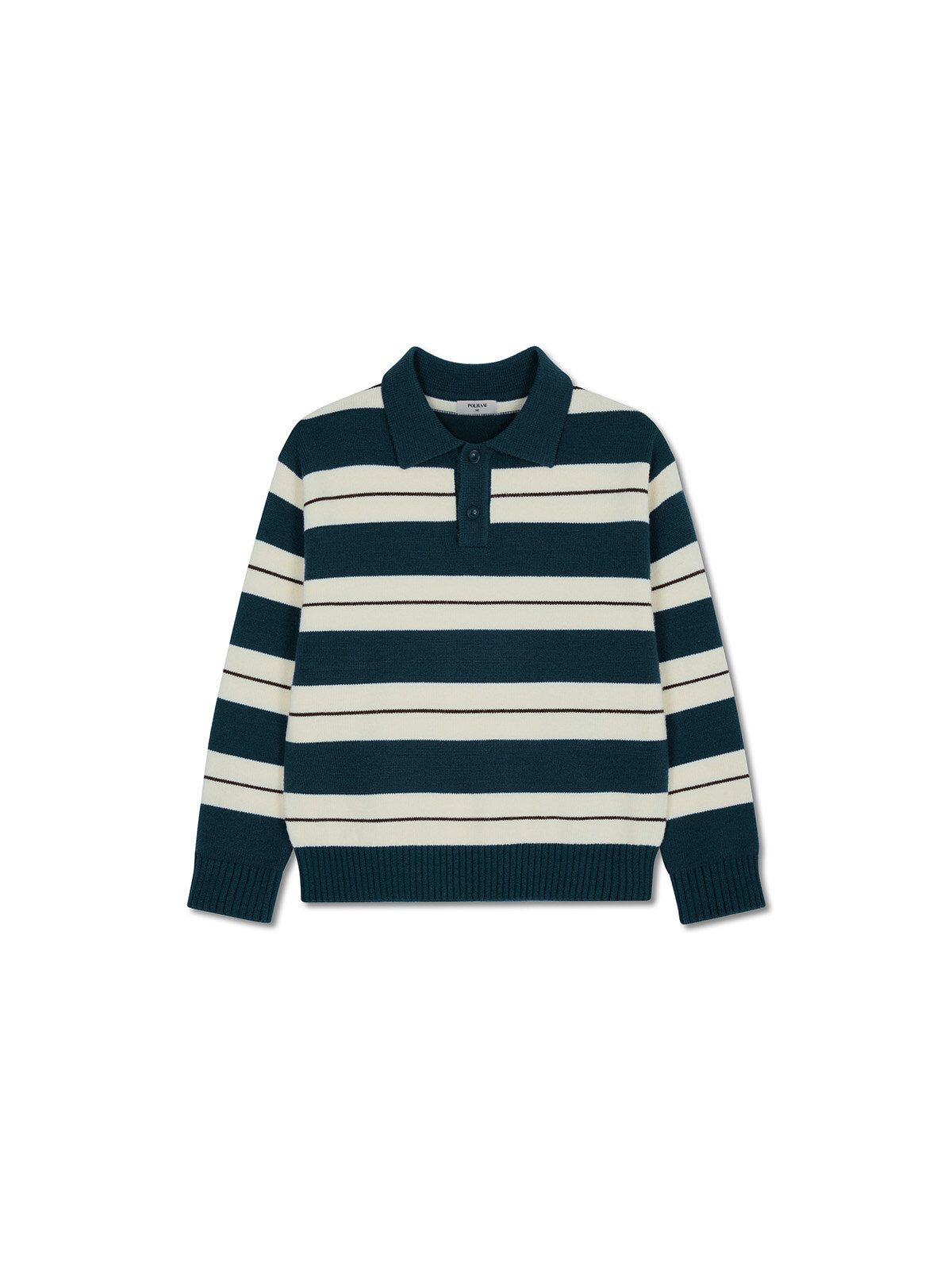 폴햄키즈(POLHAM KIDS) 공용 카라 스트라이프 풀오버_PKG4ER3030