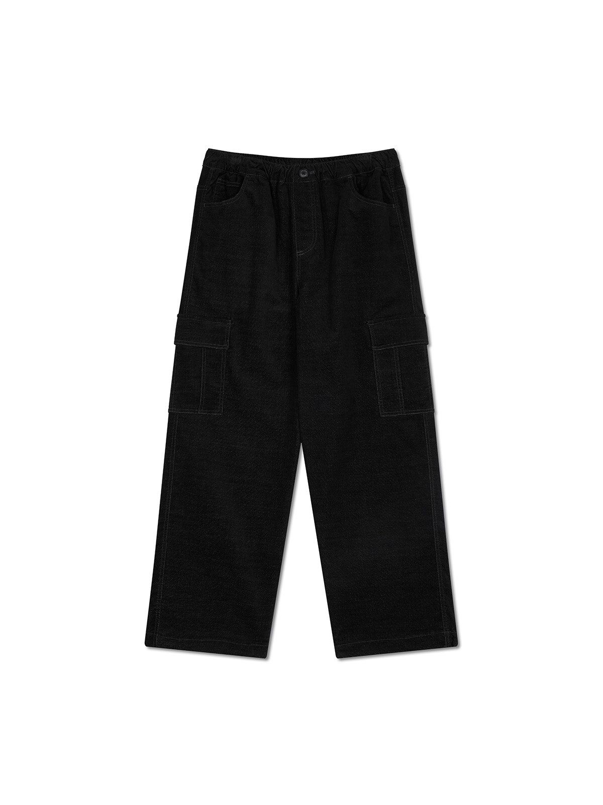 폴햄키즈(POLHAM KIDS) 공용 데님라이크 카고 스트레이트핏 팬츠 2-WAY_PKG4PP3032