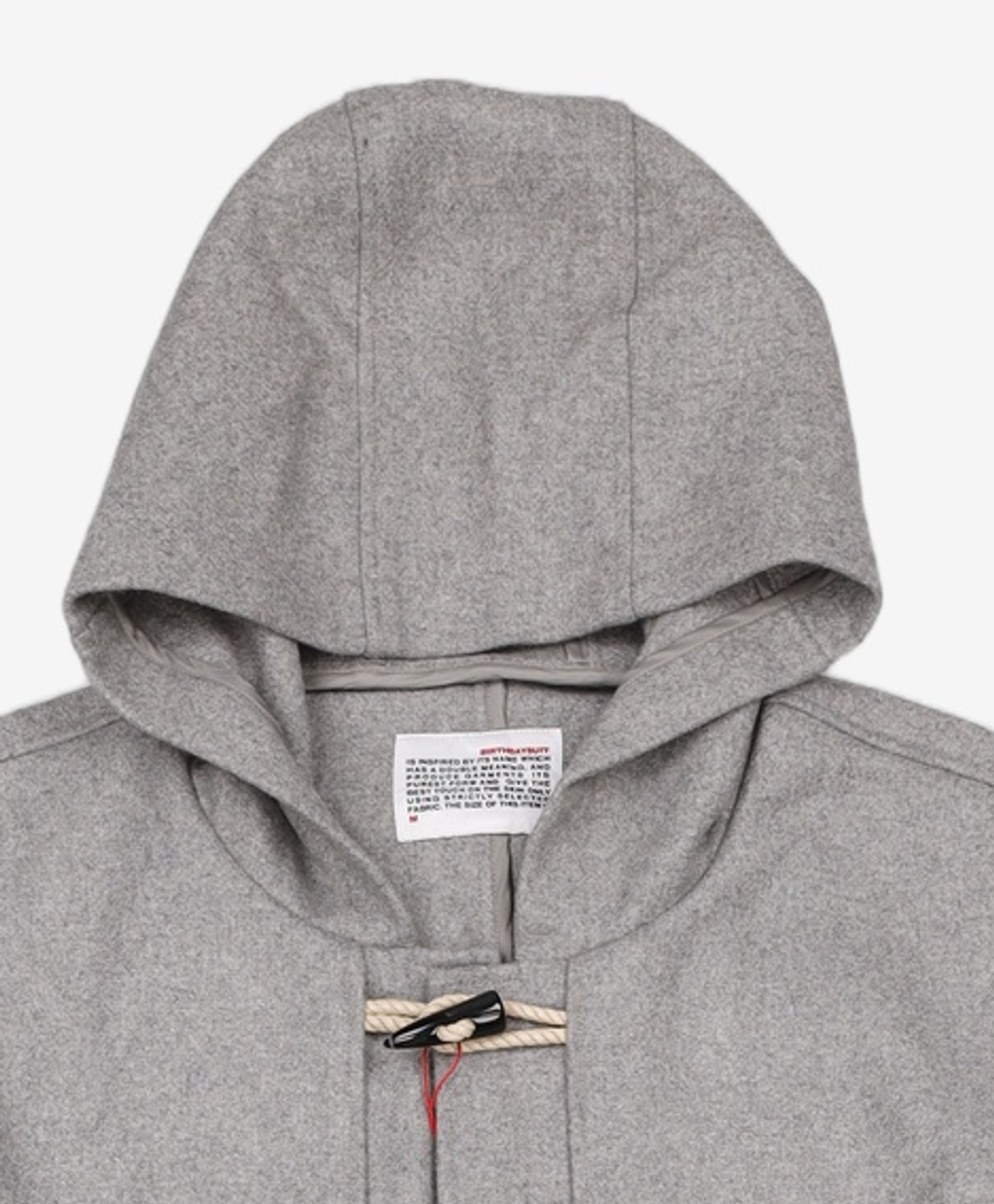 벌스데이수트(BIRTHDAYSUIT) LONG DUFFLE COAT (GREY) M