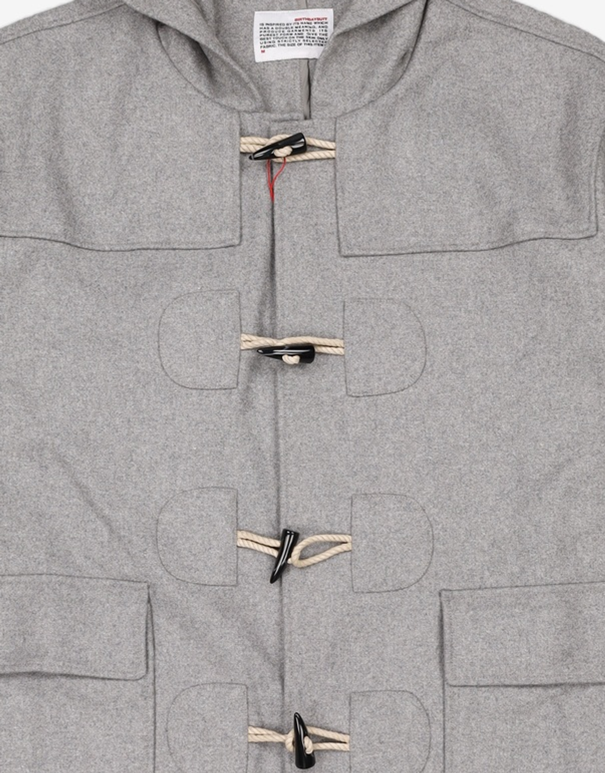 벌스데이수트(BIRTHDAYSUIT) LONG DUFFLE COAT (GREY) M