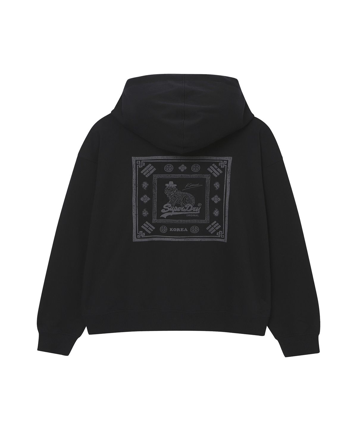 슈퍼드라이(SUPERDRY) 해치랩 후디집업 블랙 SDUMZDQ03BLK