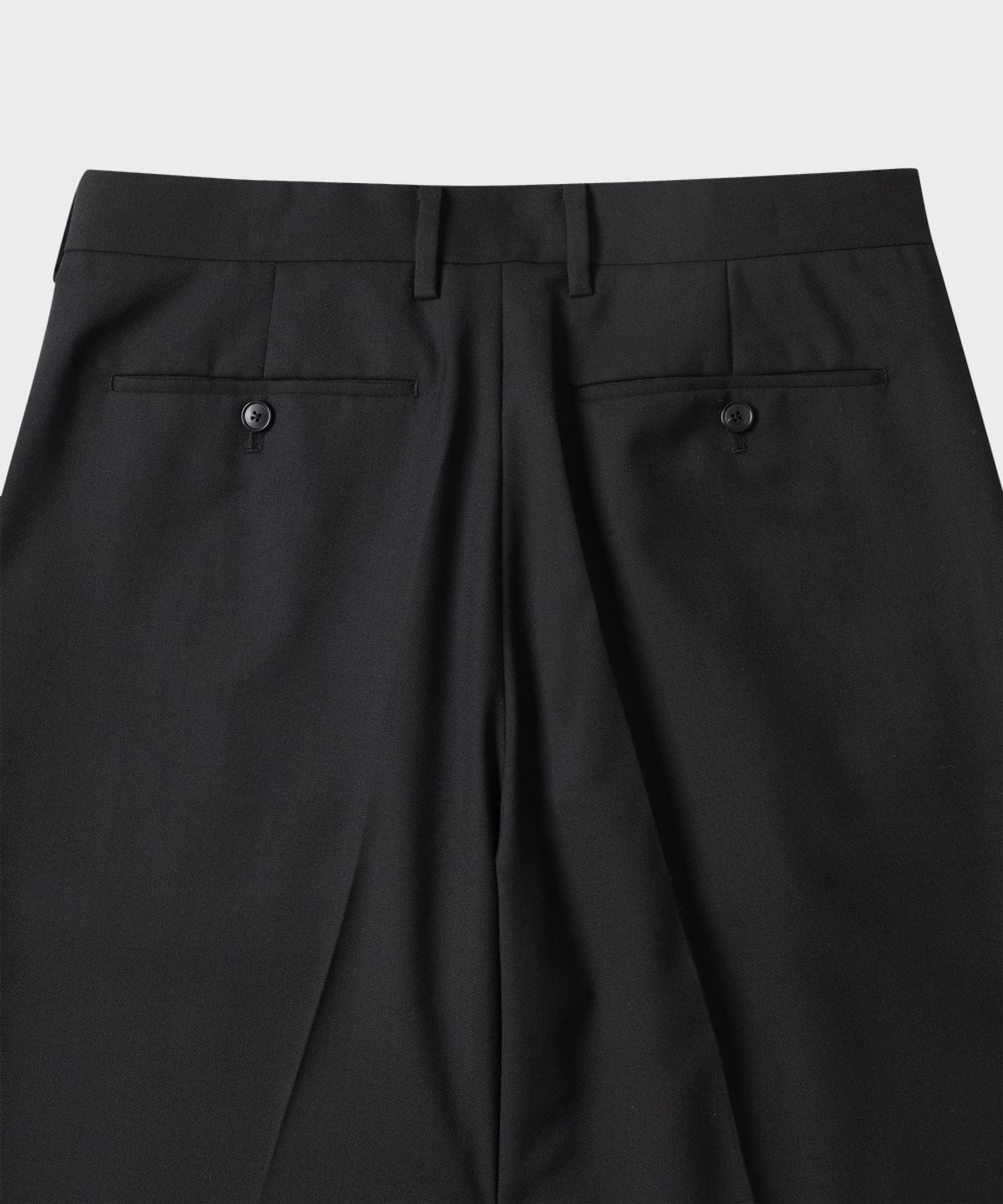테일던(TAILDERN) Caine Wool Tailored Straight Trousers Black