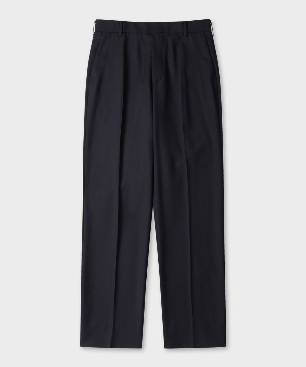 테일던(TAILDERN) Caine Wool Tailored Straight Trousers Dark Navy