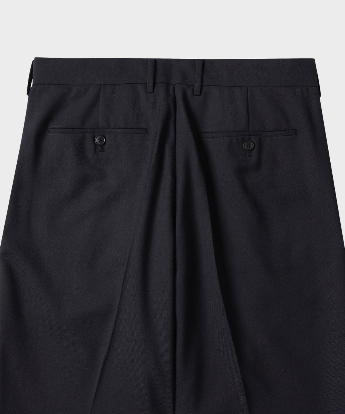 테일던(TAILDERN) Caine Wool Tailored Straight Trousers Dark Navy