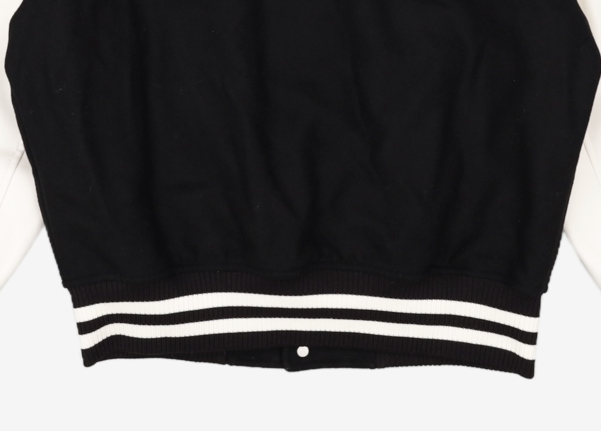 엠엘비(MLB) 울 베이직 소매배색 바시티자켓 NY (L.Black) L